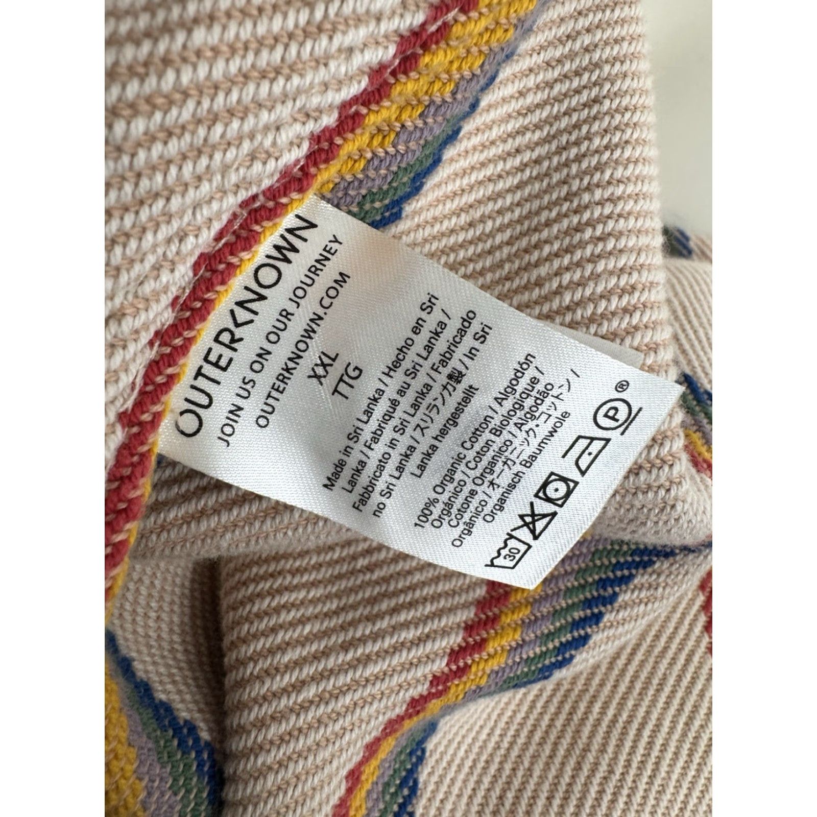 Outerknown Outerknown Shirt Jacket 2XL Striped Heavy Duty Blanket / Multicolor Button-Up Long Sleeve Mens J5 Size US XXL / EU 58 / 5 - 6 Thumbnail