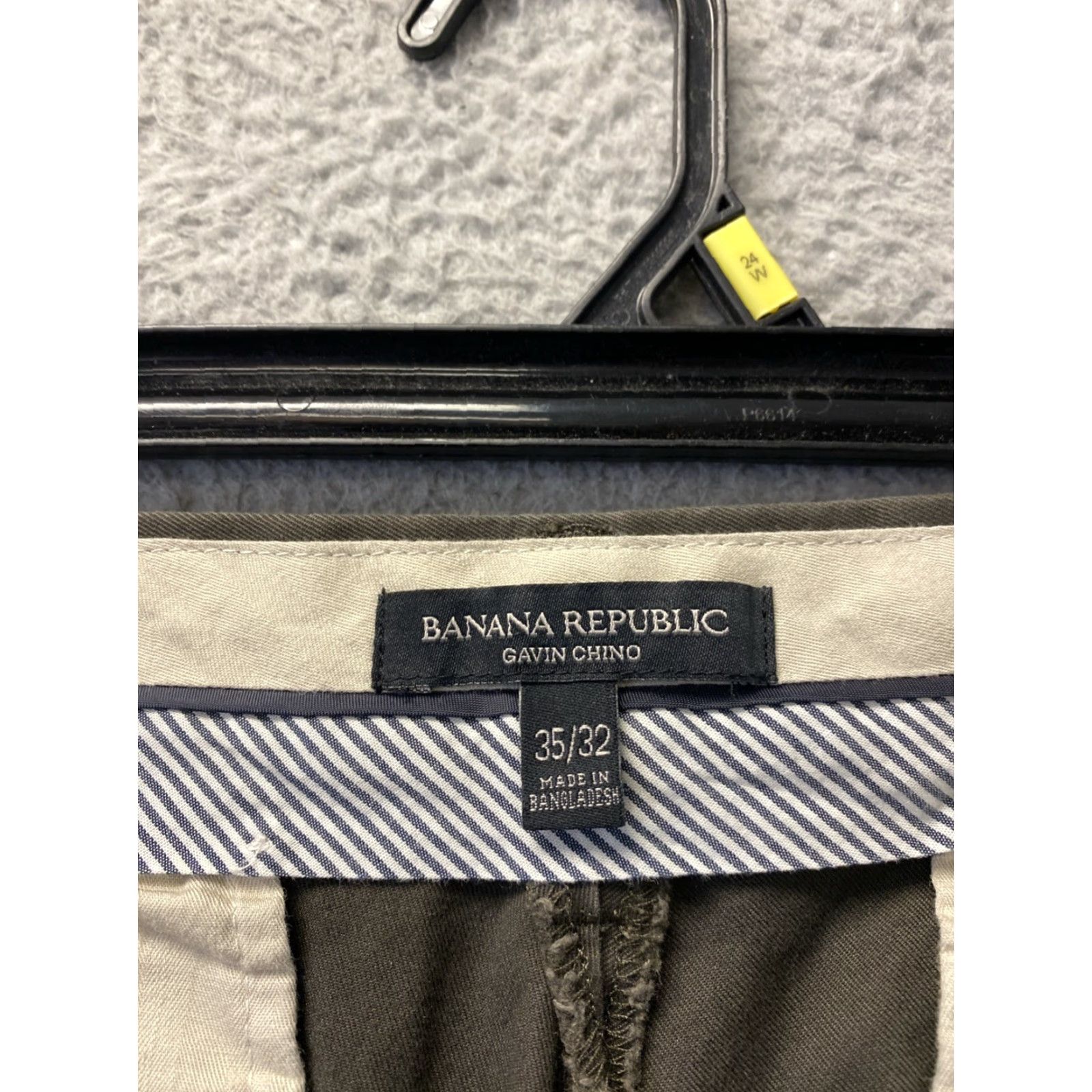 Banana Republic Banana Republic Gavin Chino Pants Men’s 35x32 Slim Dark Sage Cotton /0554 Size US 35 - 4 Thumbnail