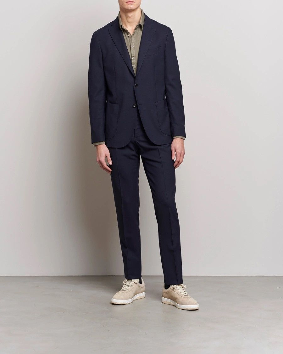 Boglioli Boglioli navy blue wool button up K Jacket Size US S / EU 44-46 / 1 - 1 Thumbnail