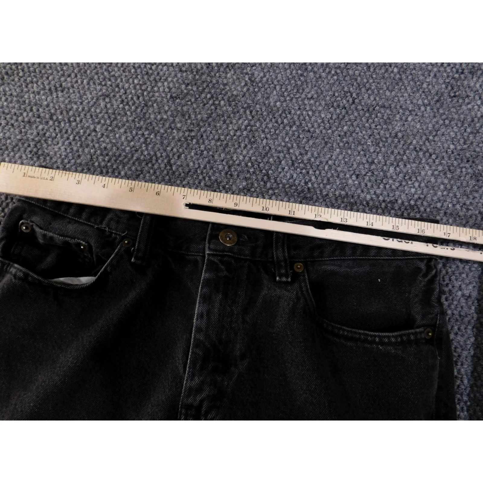 Vintage Urban Pipeline Jeans Mens 31x34 Black Faded Denim Straight Leg Distressed Casual Shirt? Size US 31 - 7 Thumbnail