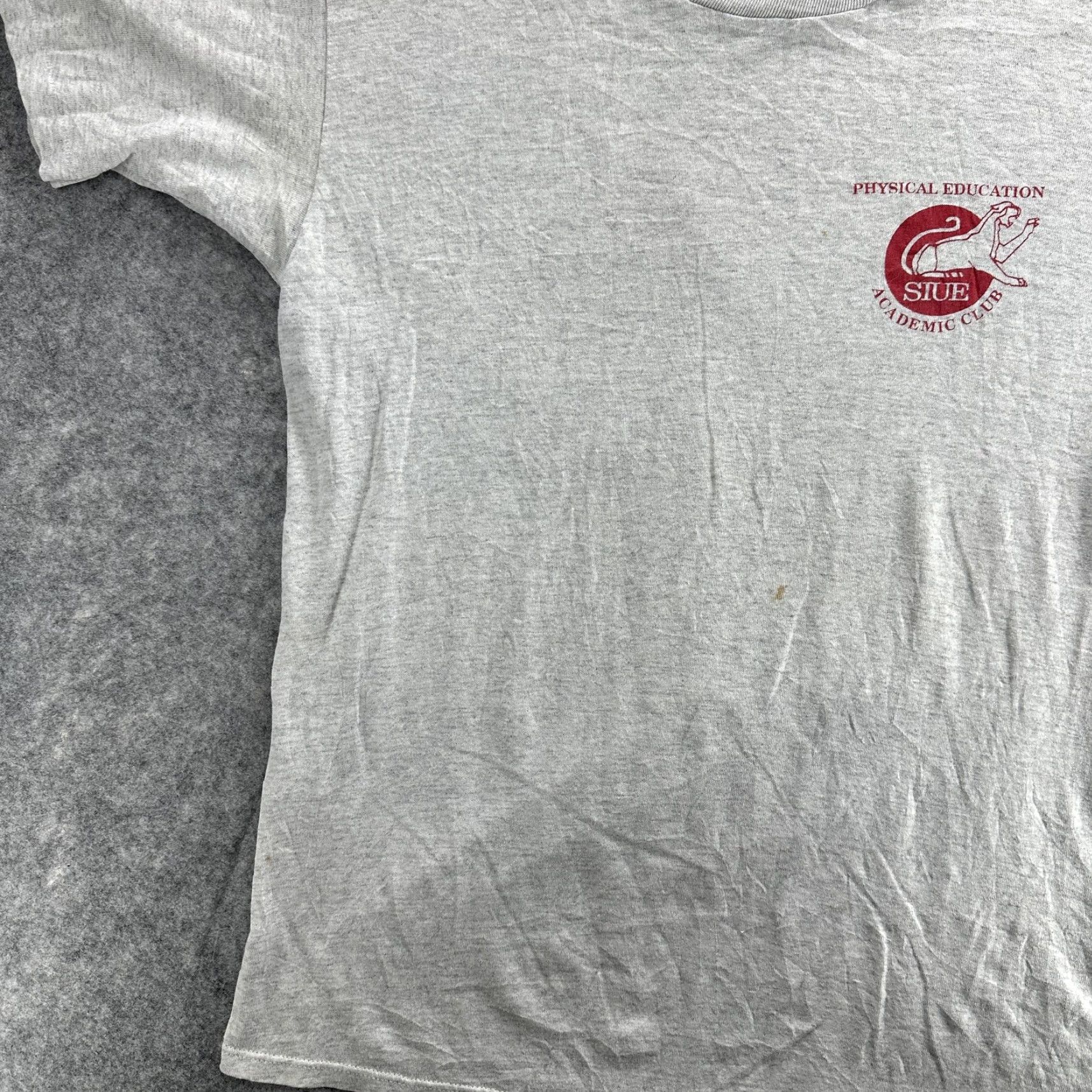 Jerzees VINTAGE Jerzees SIUE Shirt Mens 2XL Gray 1990s College Sports Academic Club T-Shirt Crew Neck Short Sleeve Graphic Print Men XL USA Size US XL / EU 56 / 4 - 4 Thumbnail