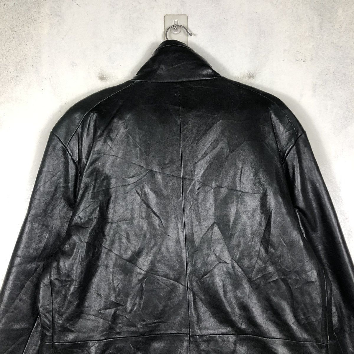 Japanese Brand 📌VINTAGE SOFT LEATHER BIKER JACKET NAUGHTY BIG POCKETS Size US L / EU 52-54 / 3 - 11 Thumbnail