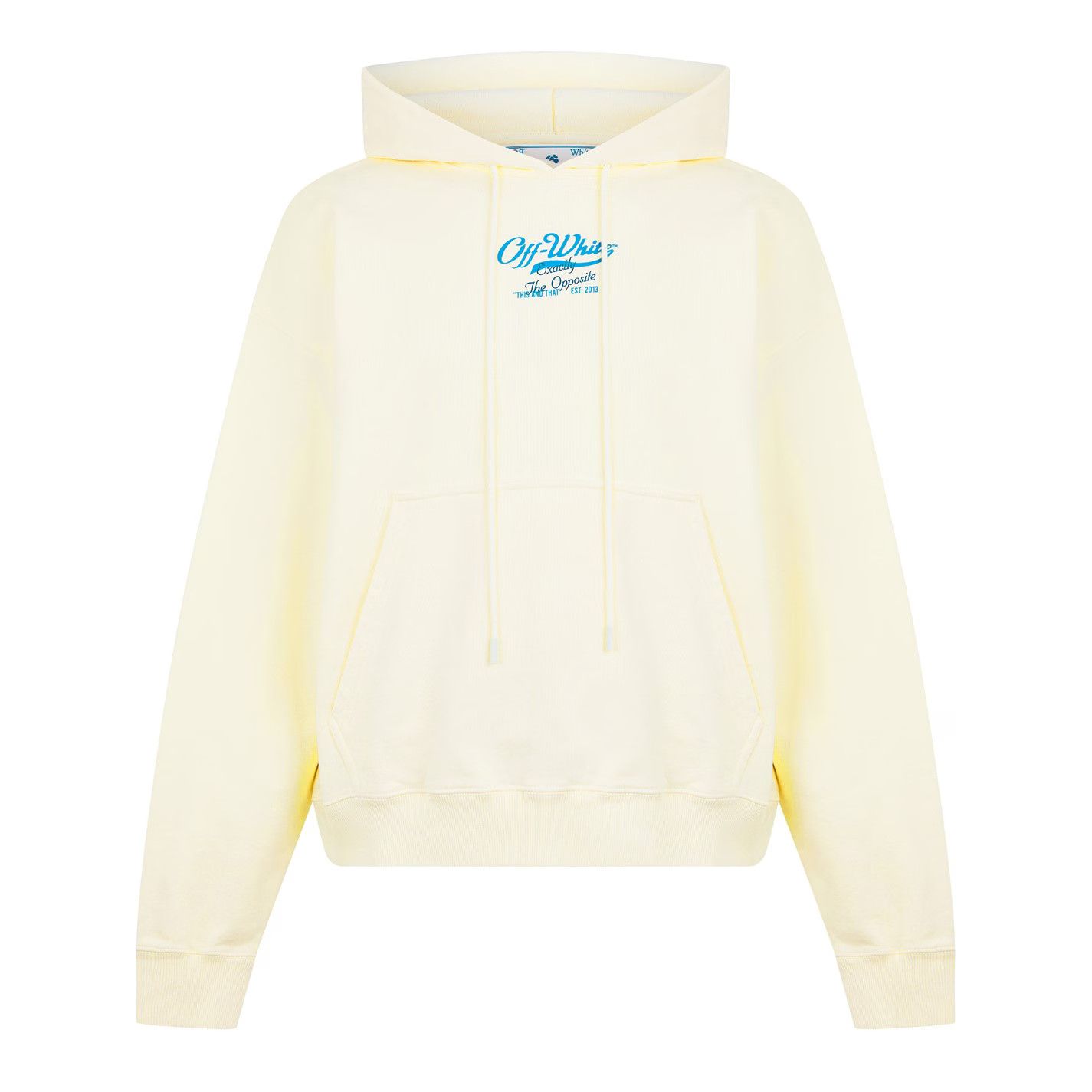 Off-White o1g2r1mq0226 Script Hoodie In Ivory Size US XS / EU 42 / 0 - 1 Thumbnail