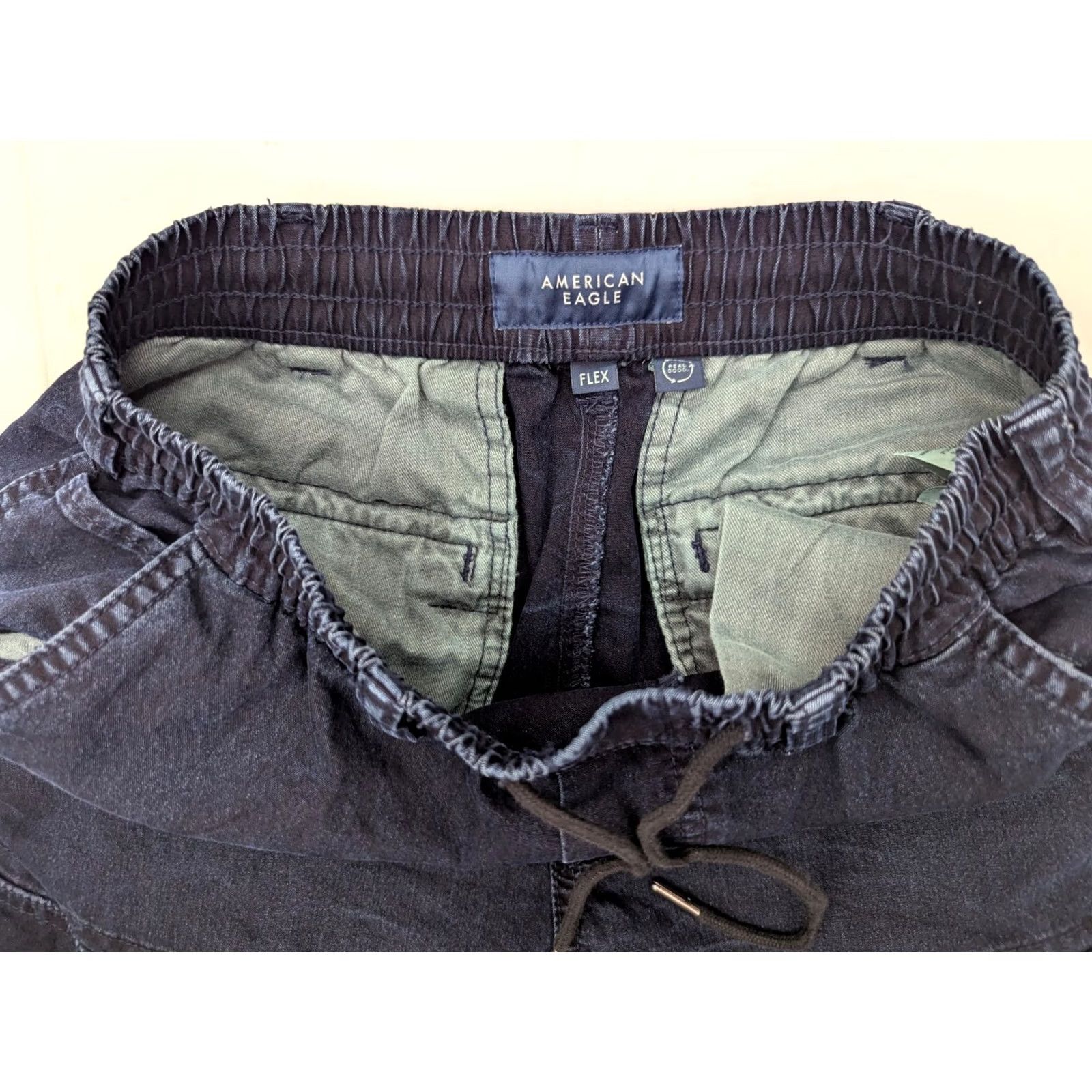 American Eagle Outfitters American Eagle Outfitters Indigo Denim Cargo Tapered Pants Women 2XS Stretch Inseam 26 Regular Rise High Blue Casual Slimming 90s Outdoor Size 24" / US 00 / IT 34 - 7 Thumbnail