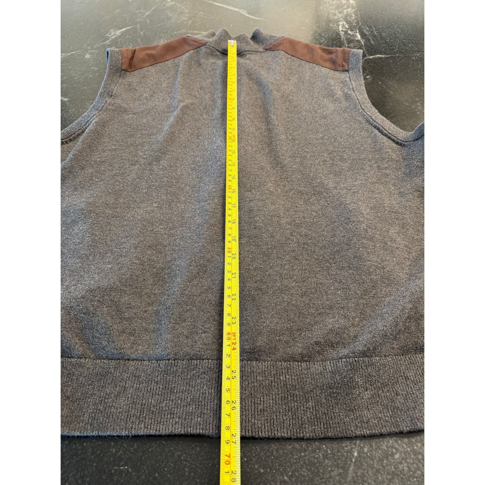 Roundtree & Yorke Roundtree & Yorke 100% Cotton gray charcoal /brown suede 2XB Size US XL / EU 56 / 4 - 7 Thumbnail