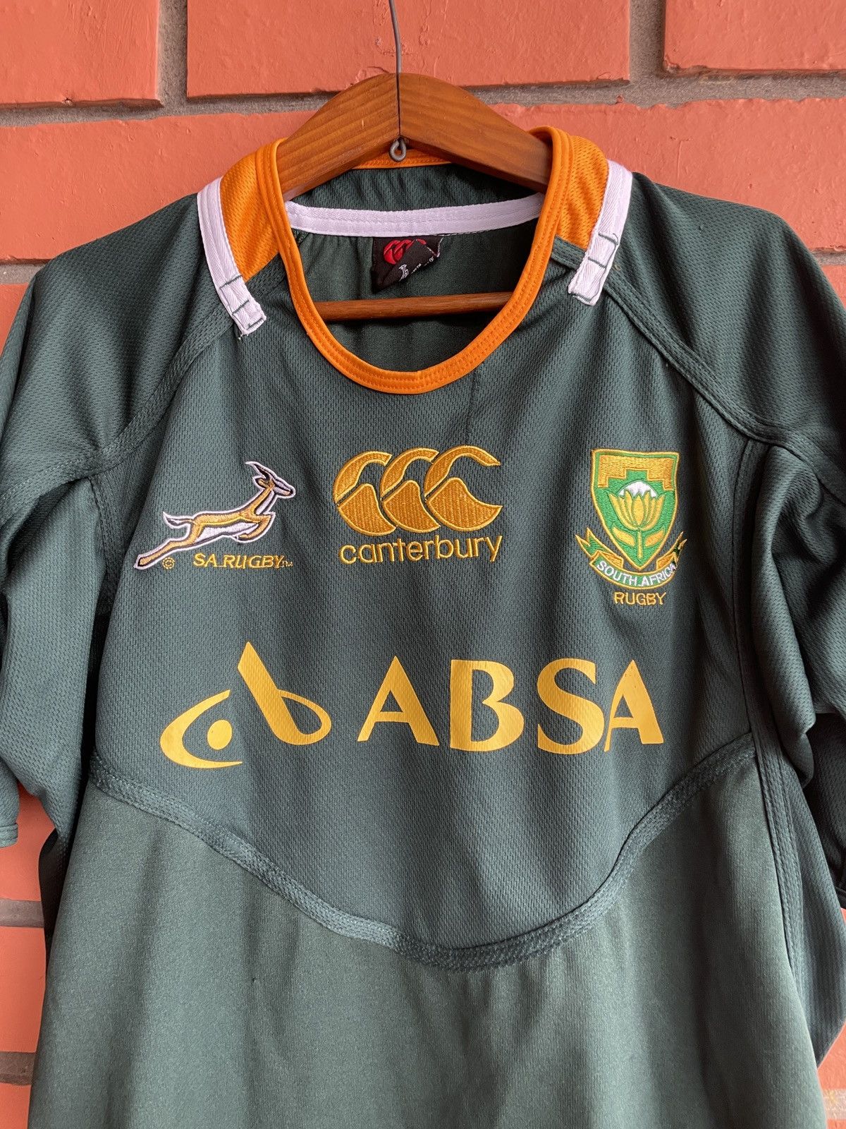 Canterbury of New Zealand Vintage South Africa Canterbury 2011/12 Home Jersey Rugby Size US XL / EU 56 / 4 - 3 Thumbnail