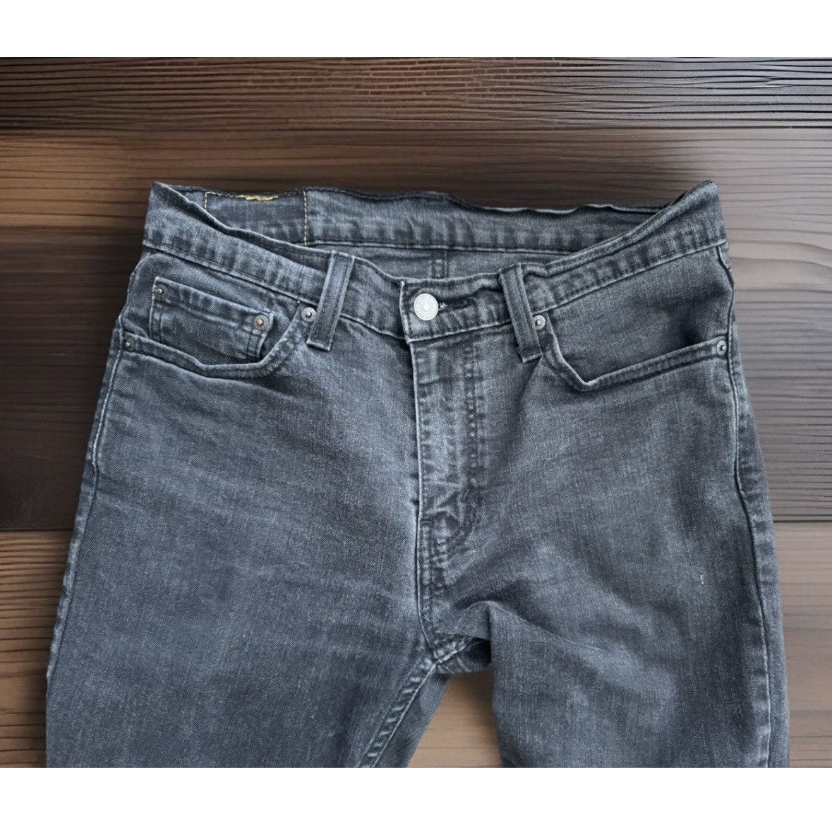 Levi's Levi’s 511 Slim Fit Black Denim Jeans 32x29 Size US 32 / EU 48 - 3 Thumbnail