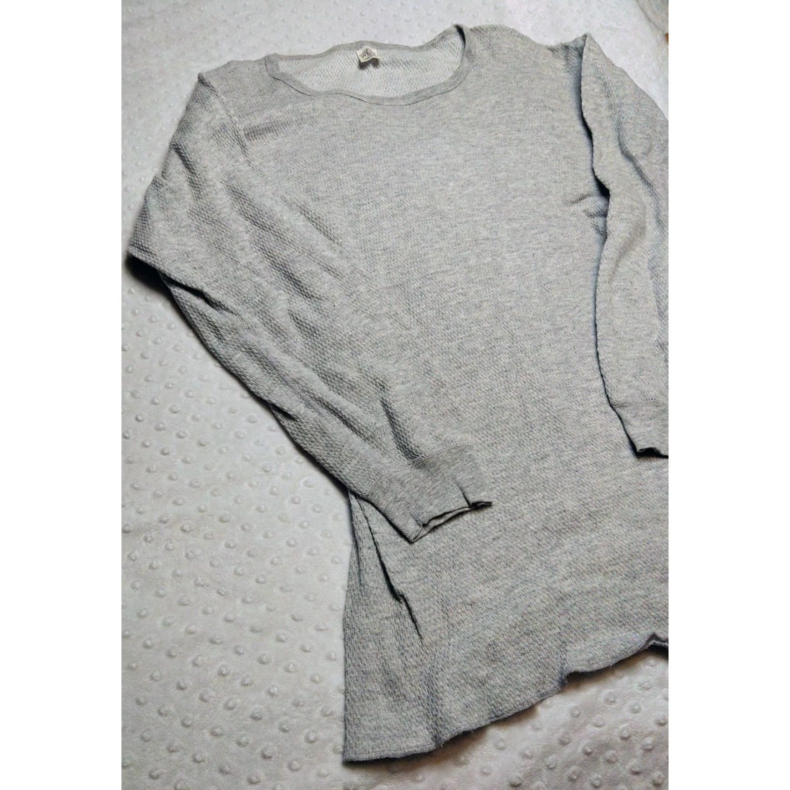 Vintage J.E. Morgan Vintage Thermal Long Johns Waffle Shirt 3XL Gray USA 90s Mens Long Sleeve Crew Neck Big & Tall Size US XXL / EU 58 / 5 - 3 Thumbnail