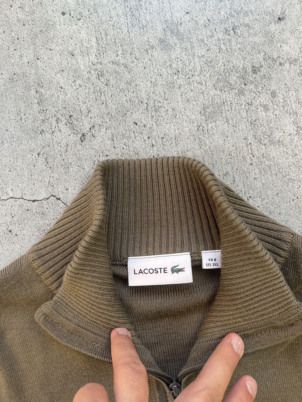 Lacoste Lacoste Sweater Full Zip Cotton Track Jacket Big Logo Black Size US XXL / EU 58 / 5 - 3 Thumbnail