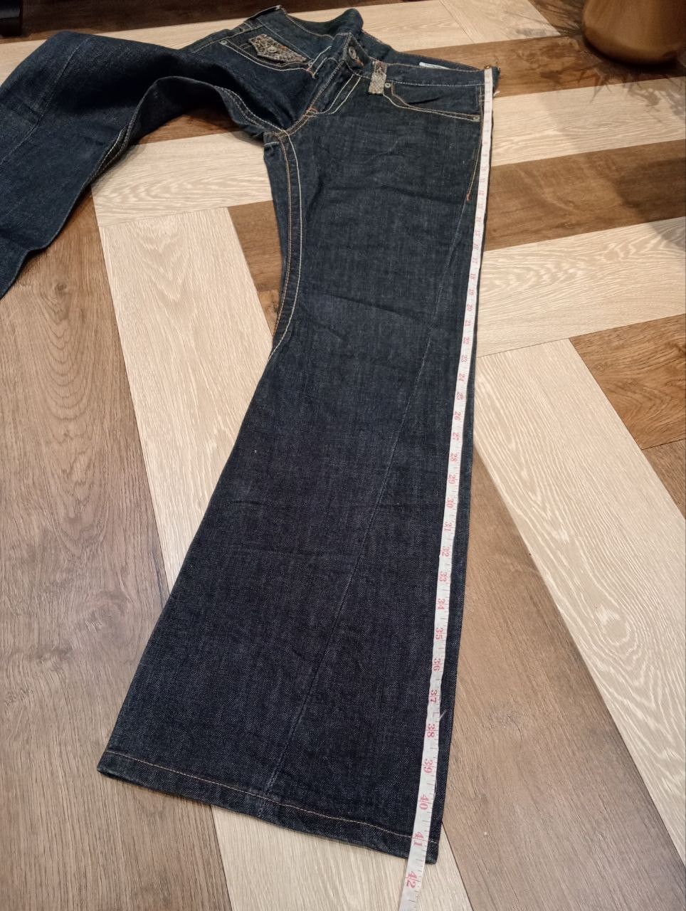 semanticdesign SEMANTIC DESIGN JAPAN INDIGO DENIM FLARED PANTS Size US 34 / EU 50 - 14 Thumbnail