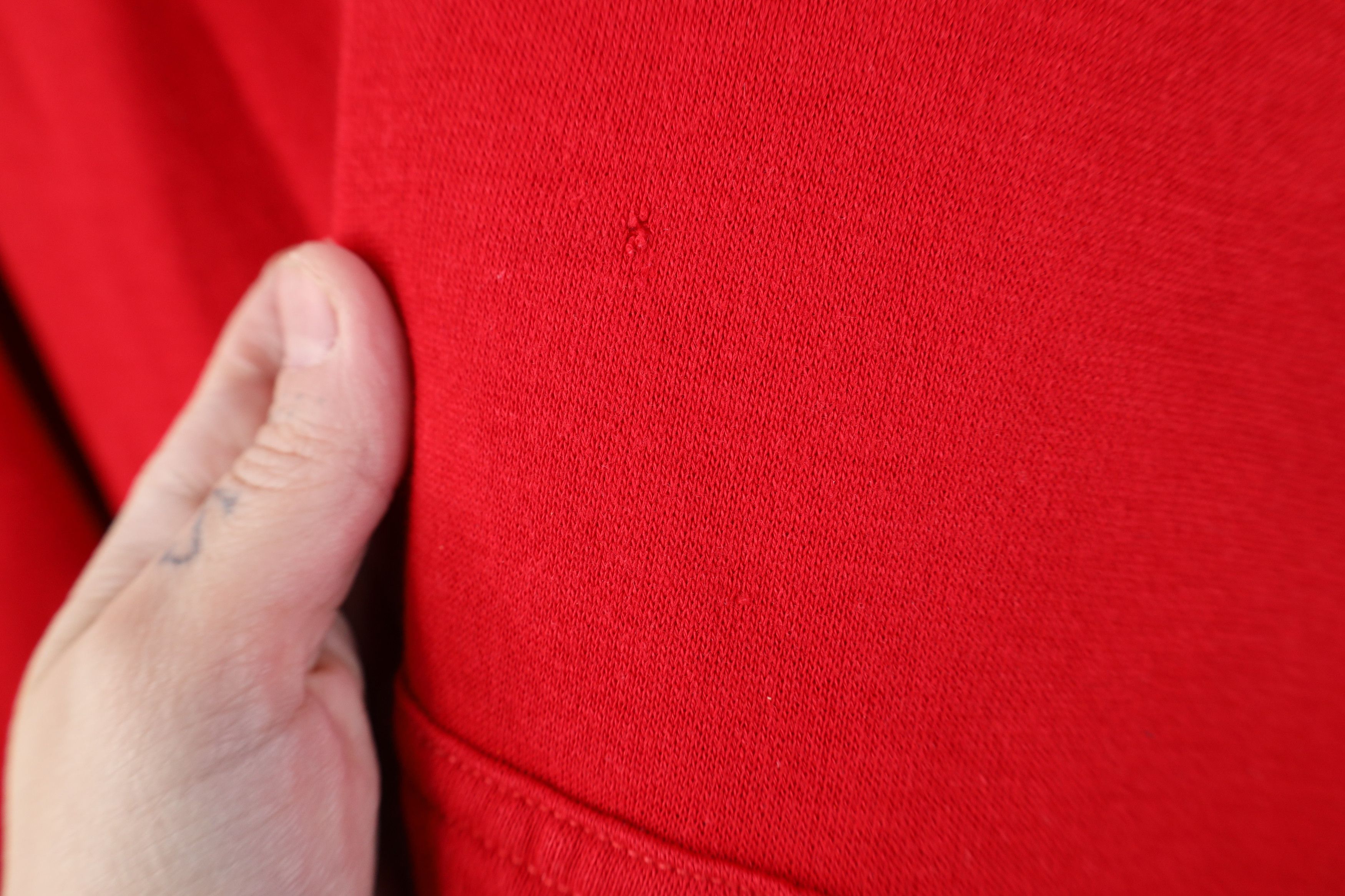 Vintage Vintage 70s Streetwear Boxy Fit Hoodie Sweatshirt Red USA Size US S / EU 44-46 / 1 - 5 Thumbnail