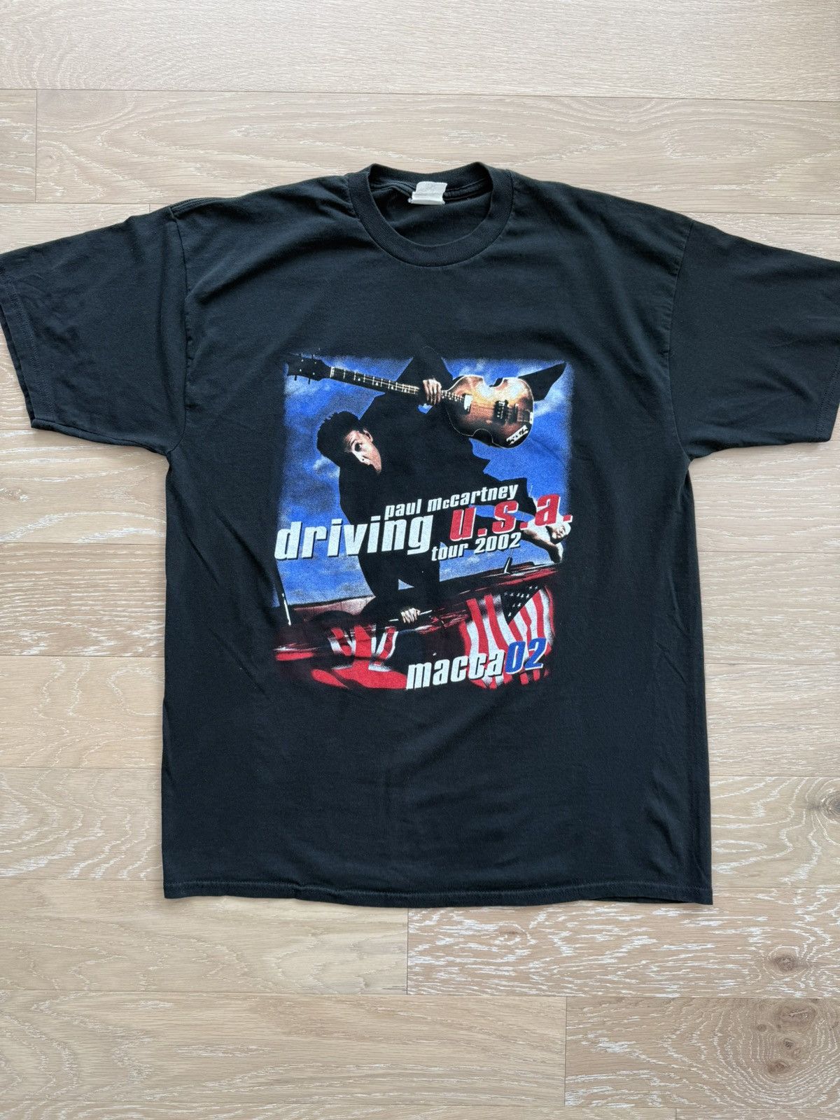 Jerzees Vintage 02 Paul McCartney Driving USA Tour Shirt Size US XL / EU 56 / 4 - 9 Thumbnail