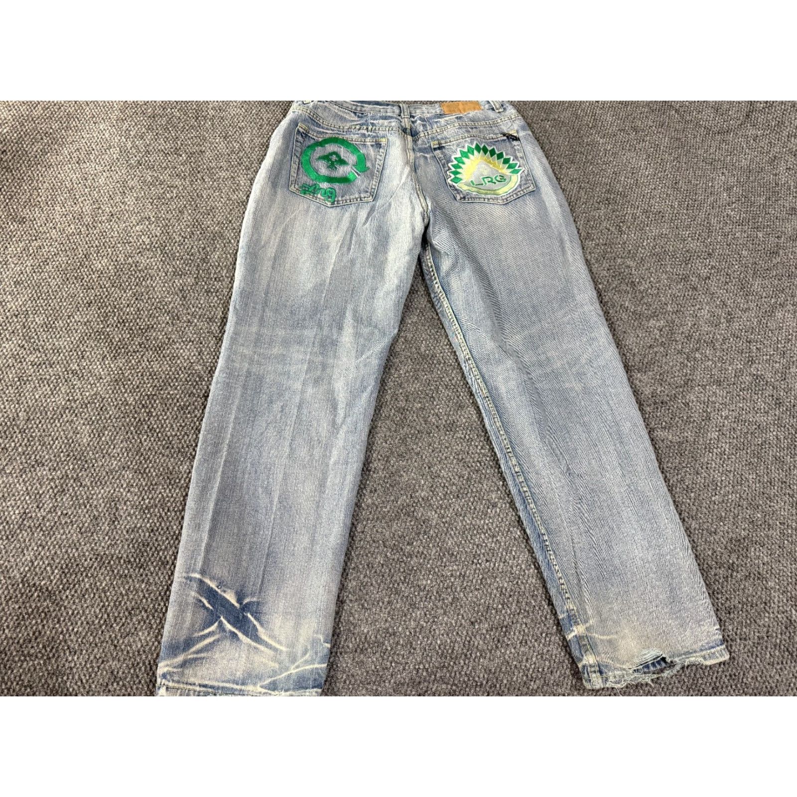 Vintage LRG Jeans Mens 36x32 Blue Vintage Straight Streetwear Y2K 5-Pocket Denim Cotton Blue Size US 36 / EU 52 - 2 Thumbnail