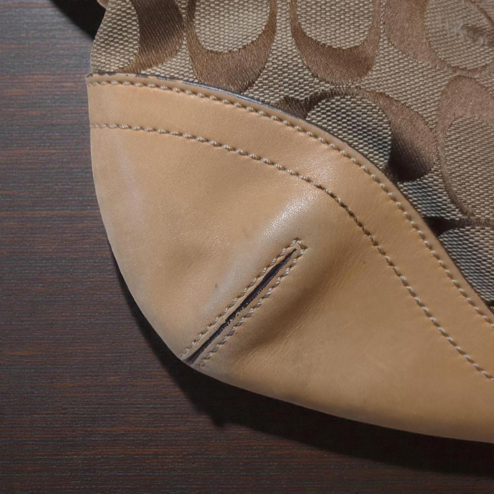 Coach - Signature Canvas and Leather Shoulder Bag