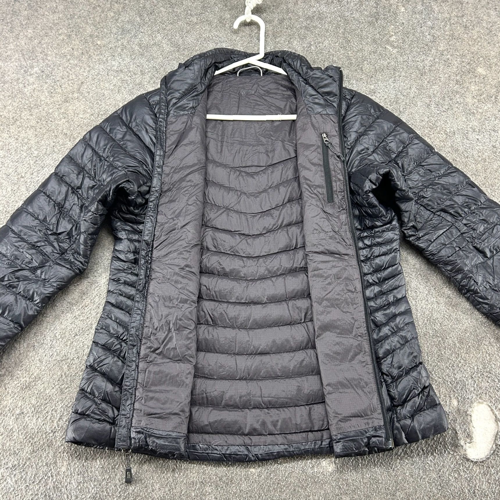 Vintage REI Co Op Jacket Womens M Black Puffer Down Full Zip Quilted Logo Mid-Length Long Sleeve Regular Outdoor Jacket Size M / US 6-8 / IT 42-44 - 5 Thumbnail