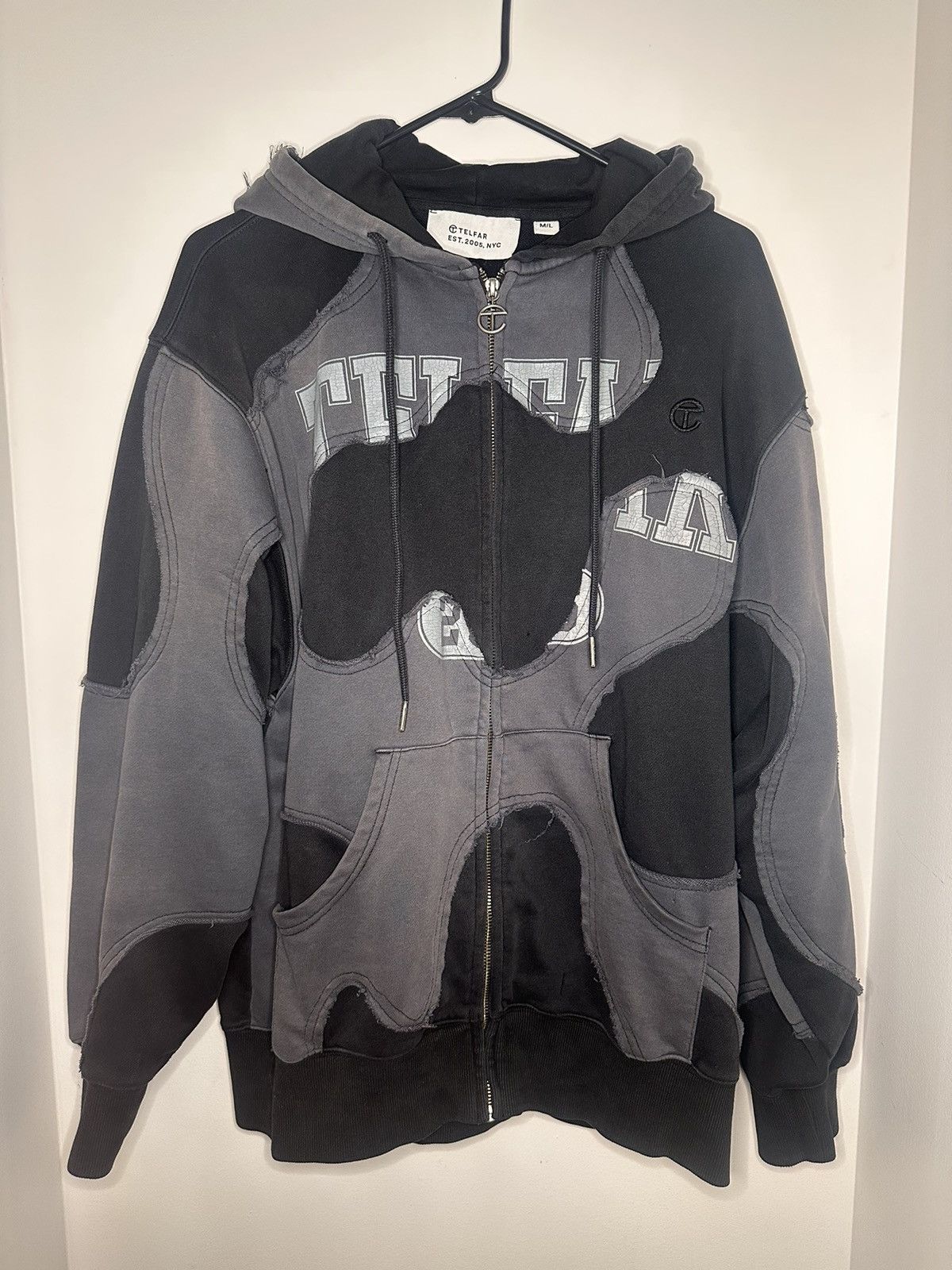 Telfar Camo Hoodie Black
