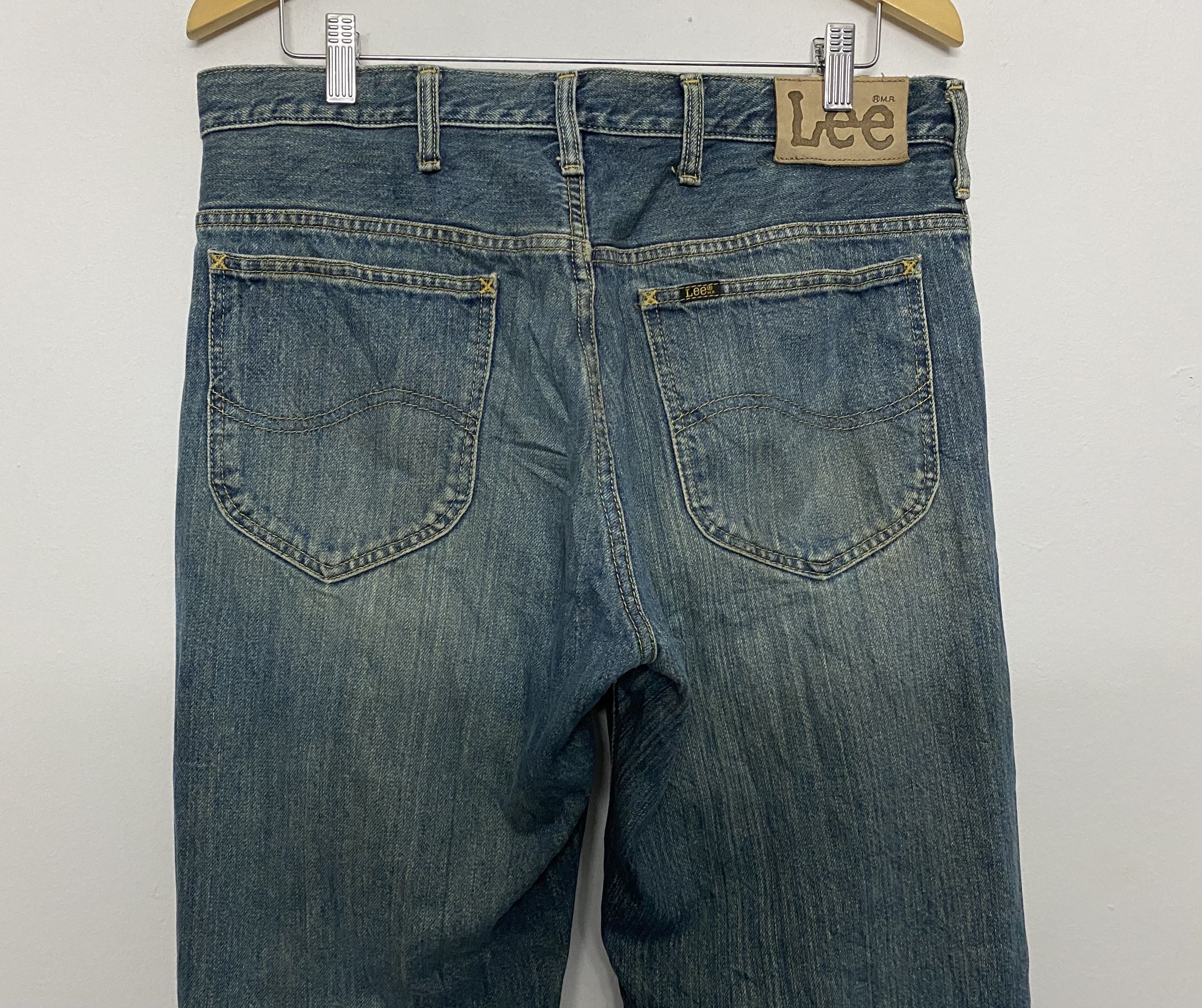 Lee Retro 90s Lee Dark Wash Faded Denim Workwear Jeans 34 Size US 34 / EU 50 - 5 Thumbnail