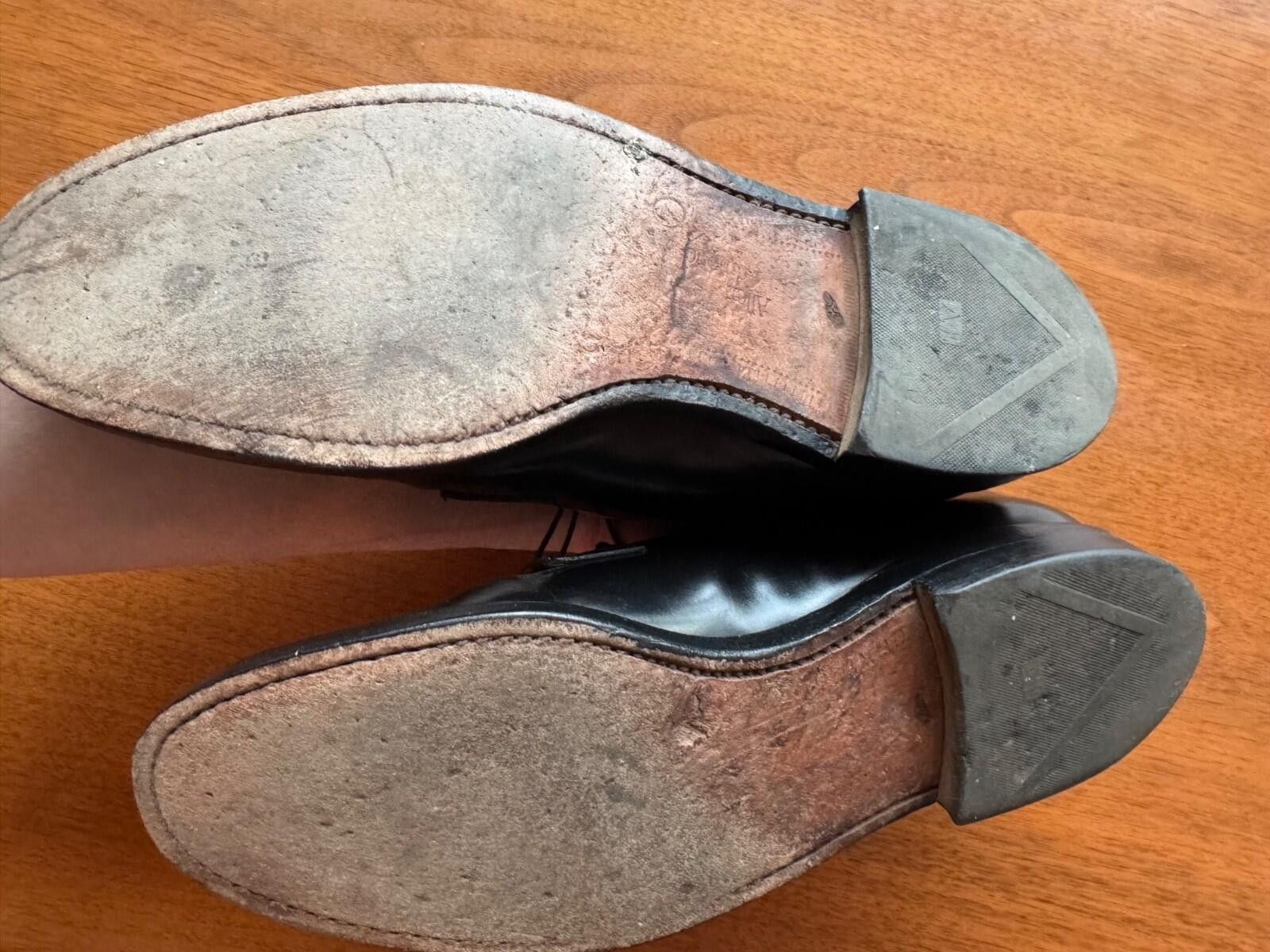 Allen Edmonds Allen Edmonds Leeds Plain Derby Blutcher Shoe Black 10.5 D Size US 10.5 / EU 43-44 - 4 Thumbnail