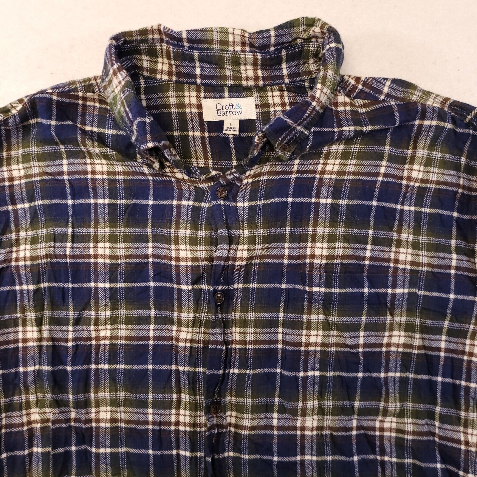 Sonoma Sonoma Madras Flannel Button Up Shirt Mens Size L Blue Size US L / EU 52-54 / 3 - 1 Thumbnail
