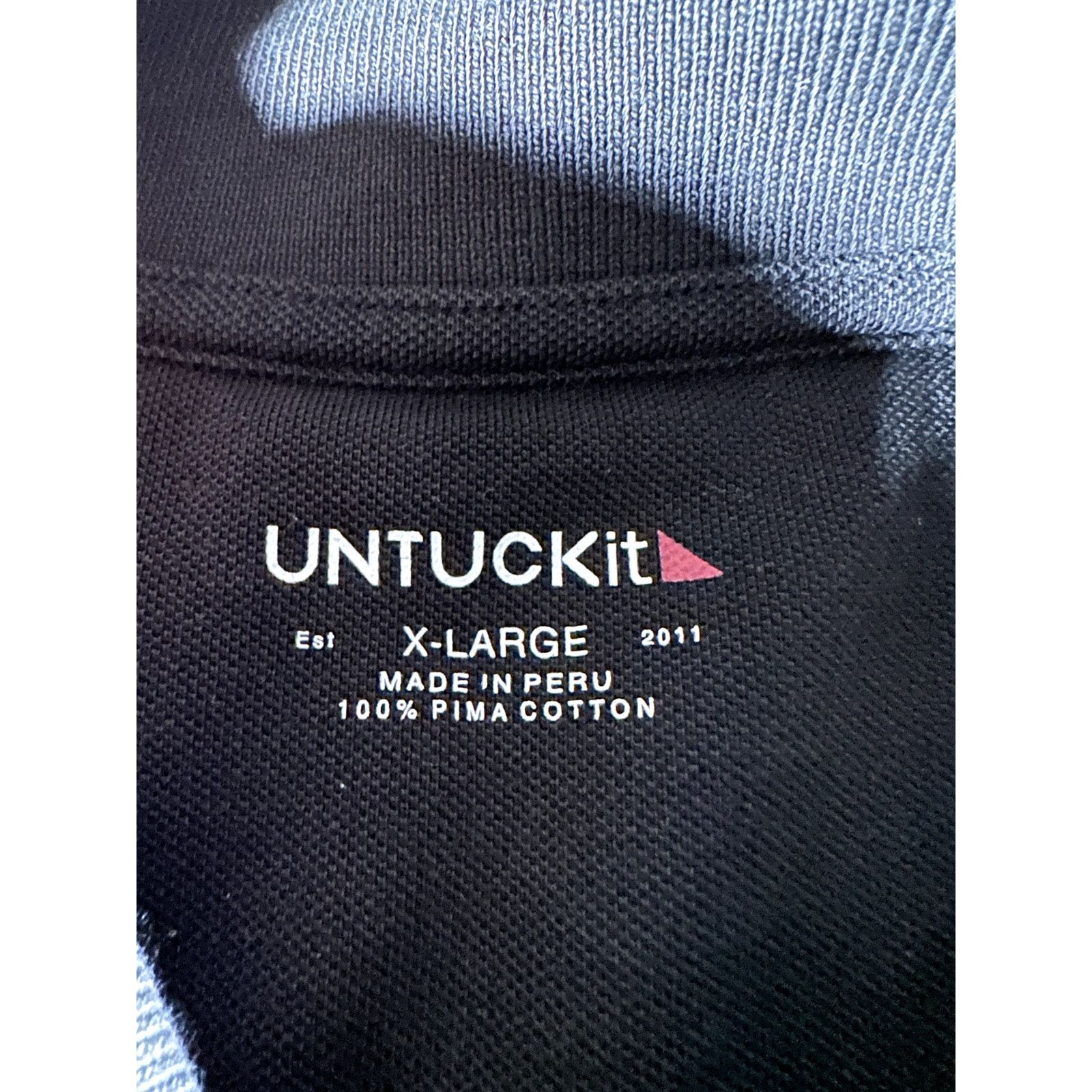 UNTUCKit UNTUCKit Avignon Black Polo Shirt Mens XL Long Sleeve Size US XL / EU 56 / 4 - 6 Thumbnail