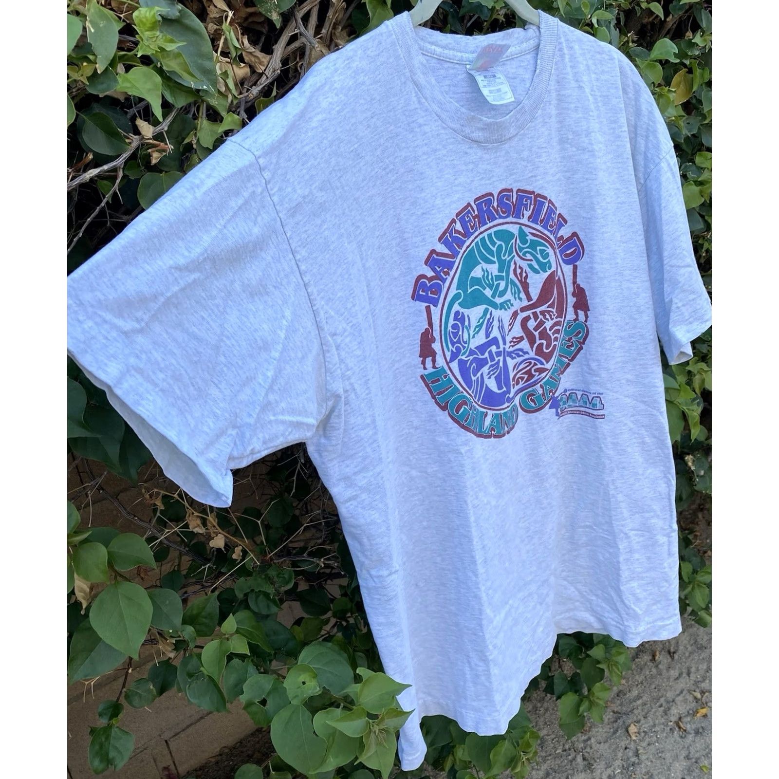 Fruit Of The Loom Vtg Bakersfield Highland Games T Shirt Scottish American Athletic Assoc Sz 2XL Size US XXL / EU 58 / 5 - 3 Thumbnail