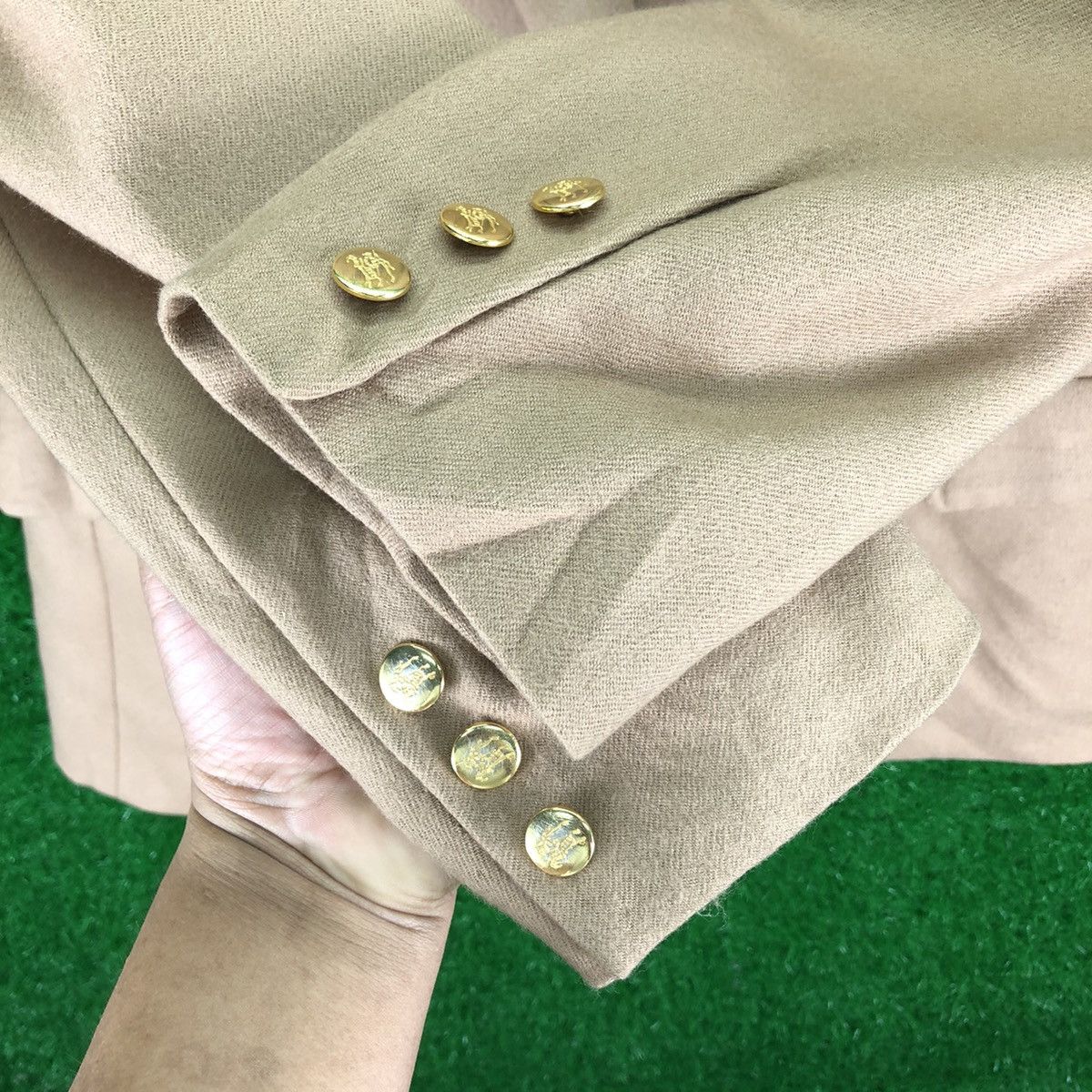 Burberry Vintage 90's Burberrys Blazer Double Breasted Gold Button Size US S / EU 44-46 / 1 - 11 Thumbnail