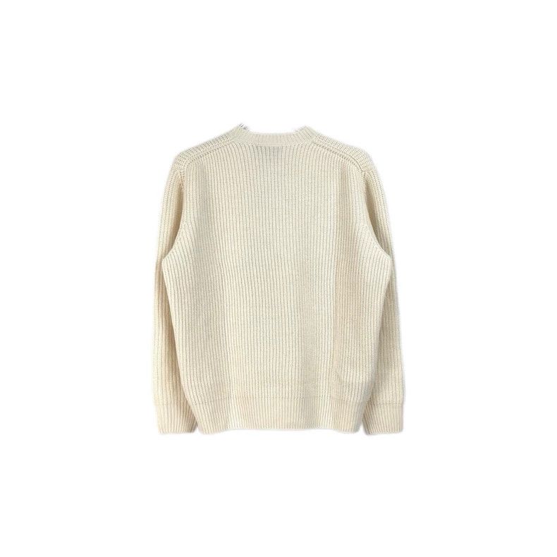 Prada Prada Size 38 Milky white classic logo sheep wool cashmere Size US XS / EU 42 / 0 - 2 Thumbnail