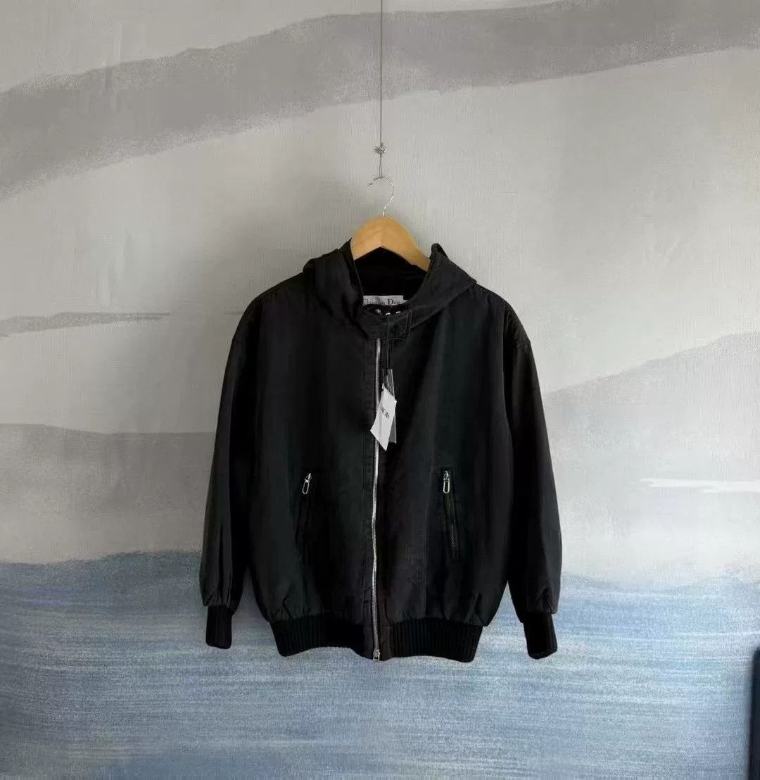Dior Dior Faded Silk Zip Hooded Jacket FR 34 Size XS / US 0-2 / IT 36-38 - 1 Thumbnail