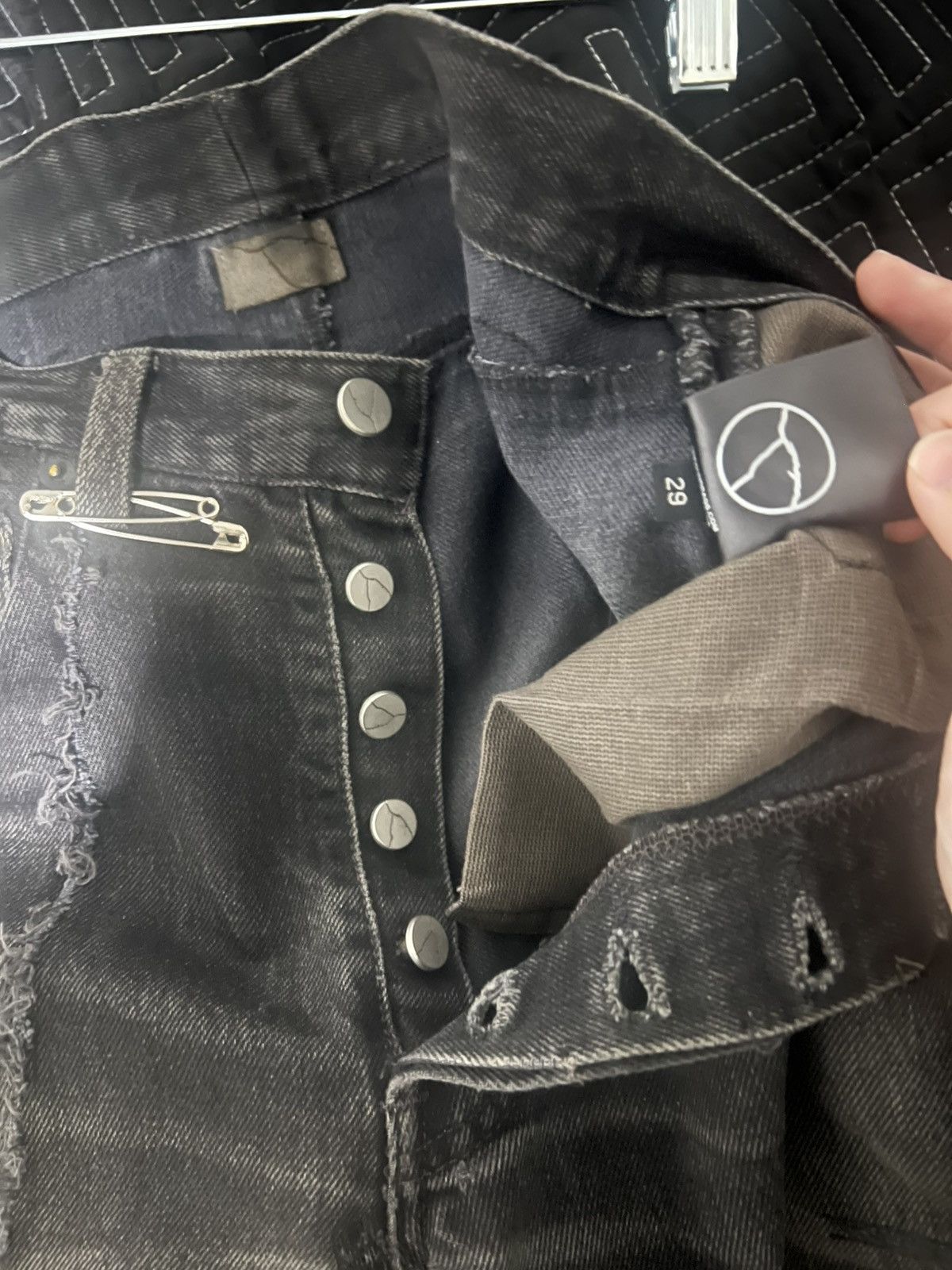 Unsound Rags Unsound Rags Faded Black Denim Size US 29 - 4 Thumbnail