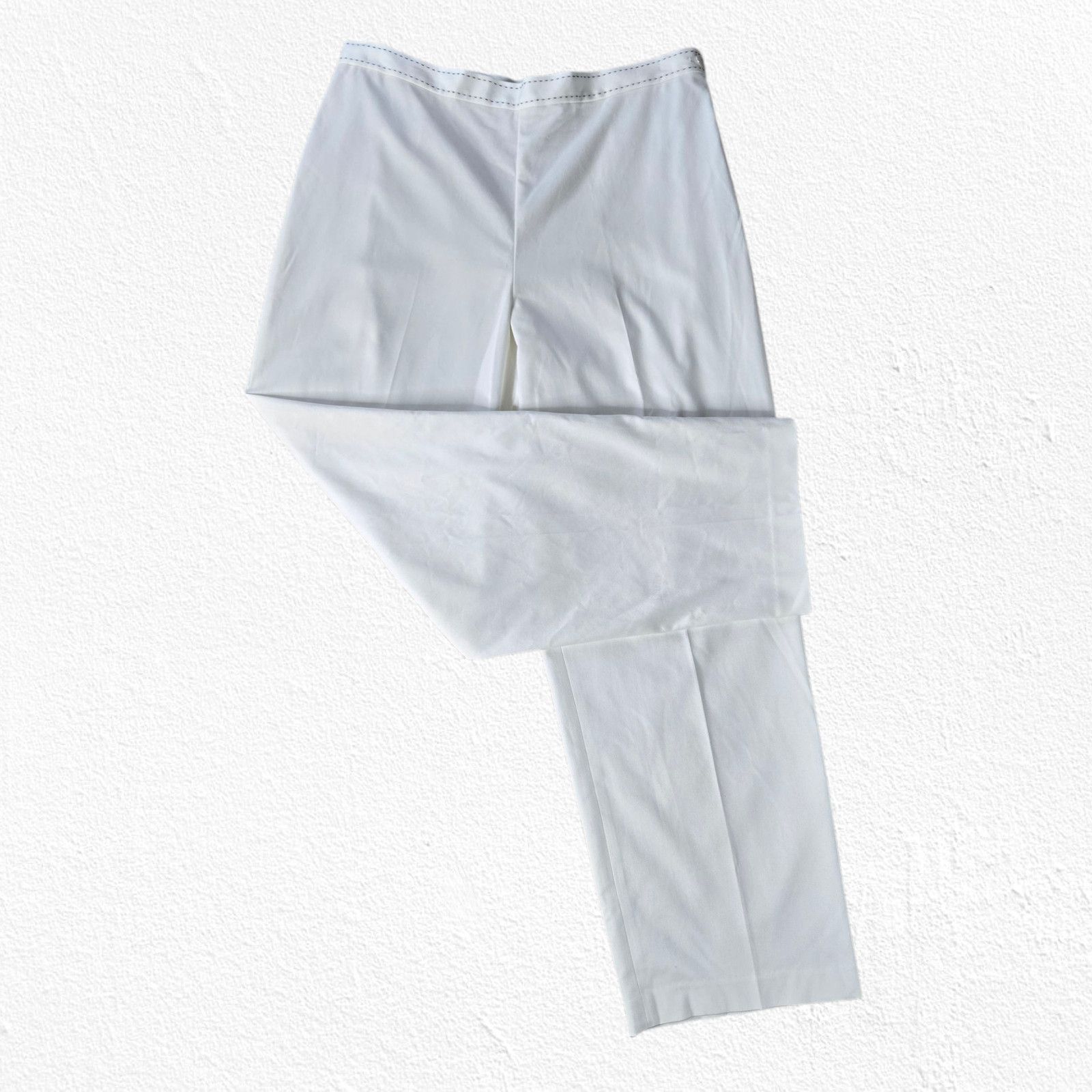 Other White Classic Stretch Minimal Straight Pants Size 18 Size 40" / US 18 - 9 Thumbnail
