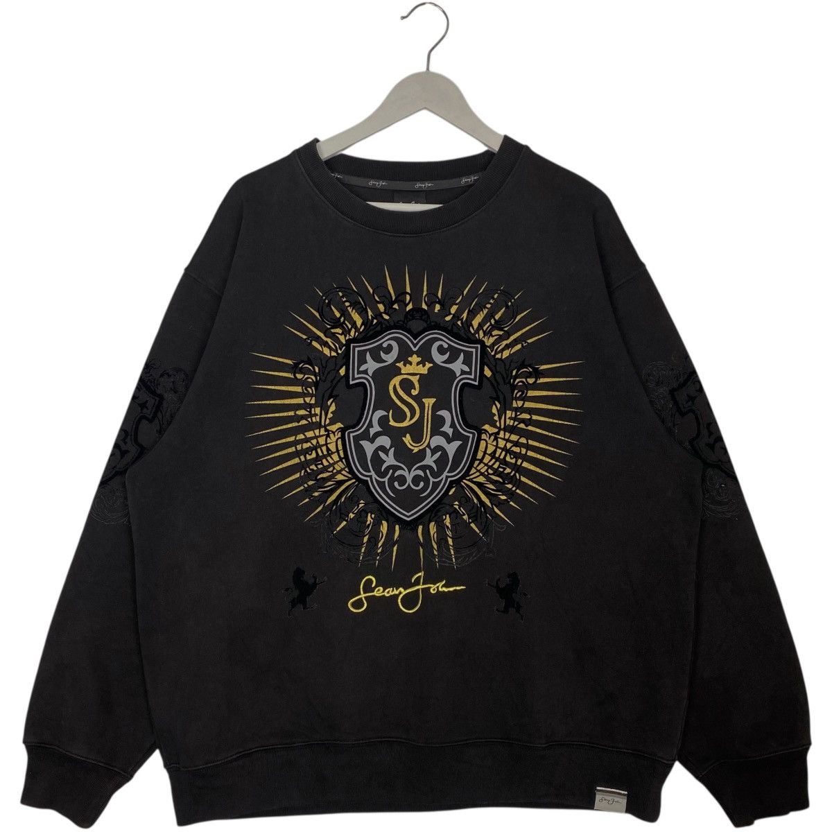 Other Vintage Sean John Sweatshirt Crewneck Black Big Logo Sz XXL Size US XXL / EU 58 / 5 - 1 Thumbnail