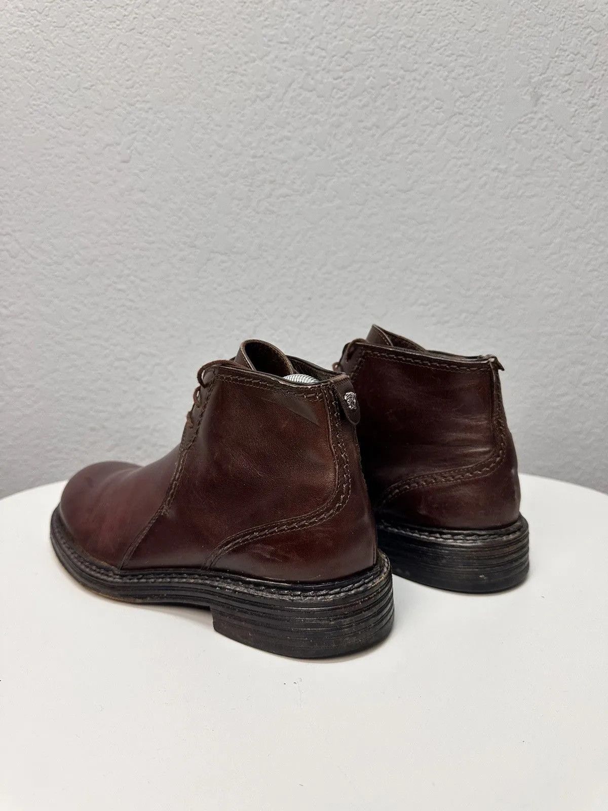 Versace Vintage Versace Brown Leather Boots Rick Owen’s Western Y2K Size US 9 / EU 42 - 4 Thumbnail