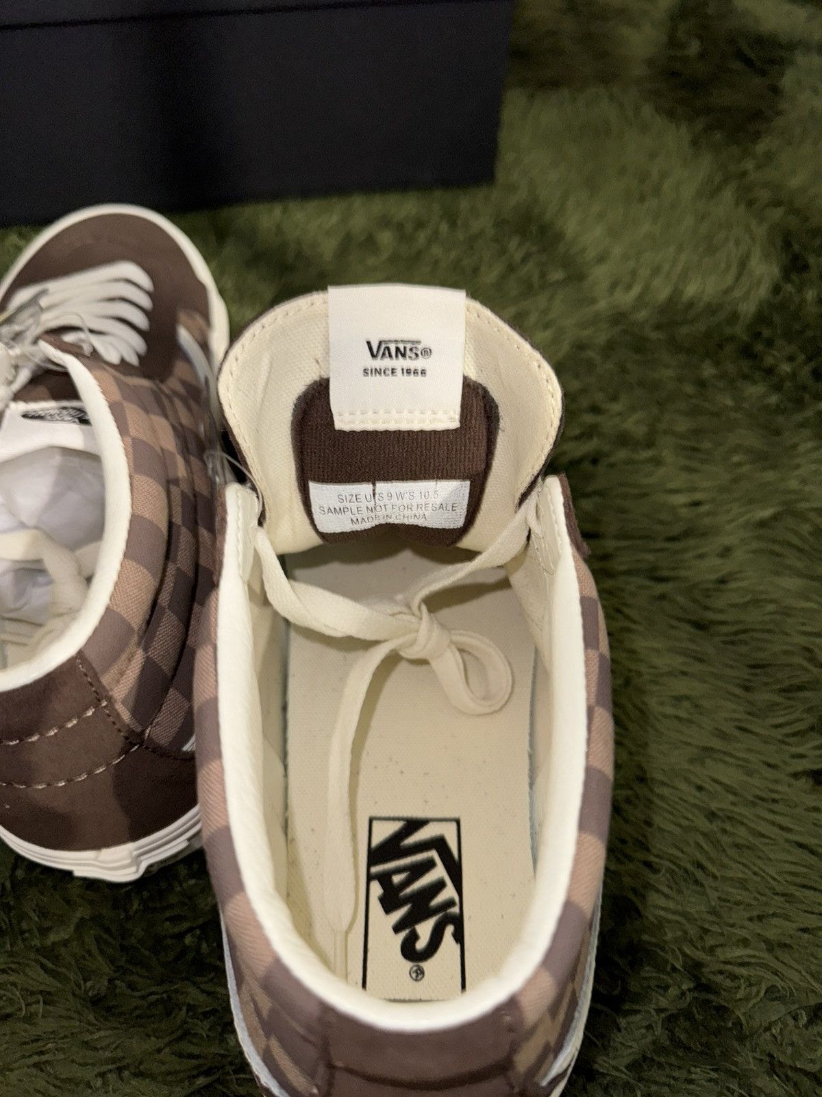 Vans [US 9] Vans Vault Skate Mid Sample Brown Checkerboard Size US 9 / EU 42 - 4 Thumbnail