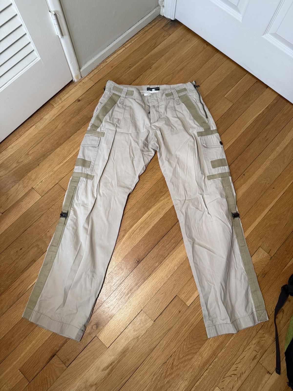 Dolce & Gabbana Dolce & Gabbana Cargo Strap Parachute Zipper BondagePants Size US 31 - 2 Thumbnail