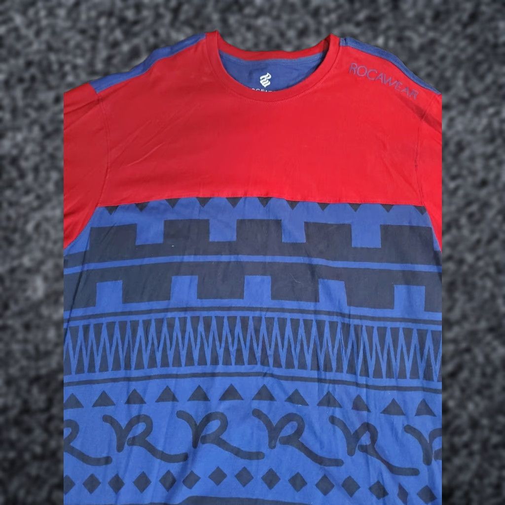Rocawear Rocawear Denim Co. Men's Geometric Design T-Shirts Mens Size Big & Tall 4XB Size US XXL / EU 58 / 5 - 1 Thumbnail