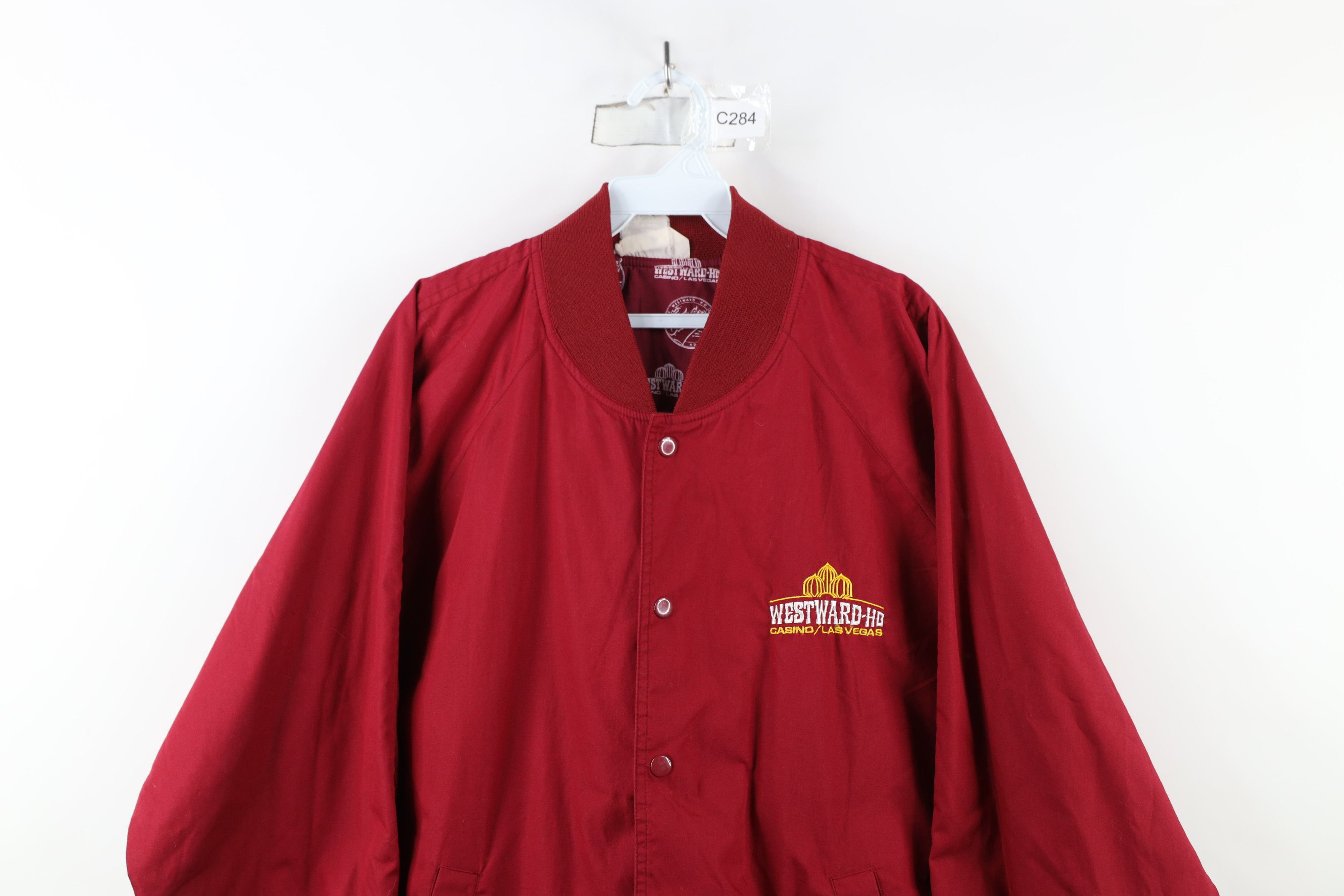 Vintage Vintage 90s Streetwear Westward Ho Casino Bomber Jacket Size US XL / EU 56 / 4 - 2 Thumbnail