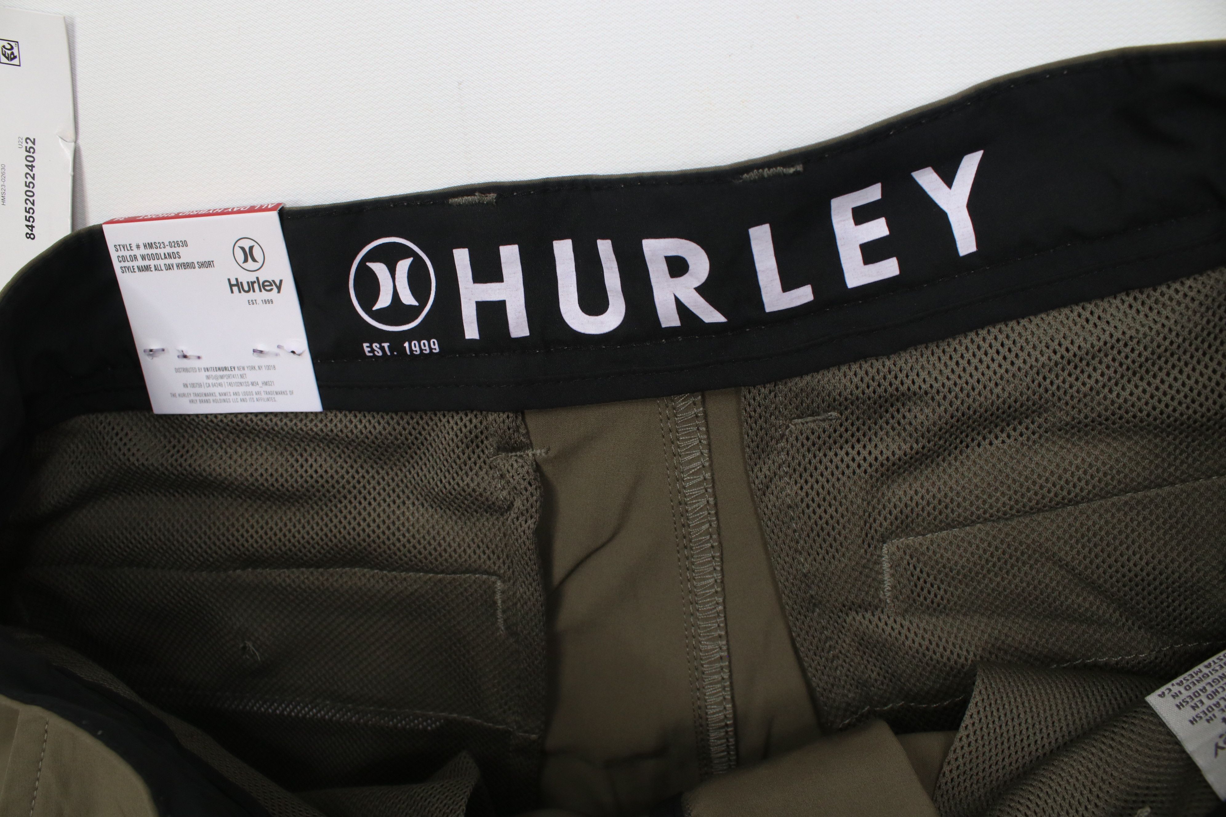 Hurley New Hurley Surfing All Day Hybrid Shorts Olive Green Size US 34 / EU 50 - 9 Thumbnail