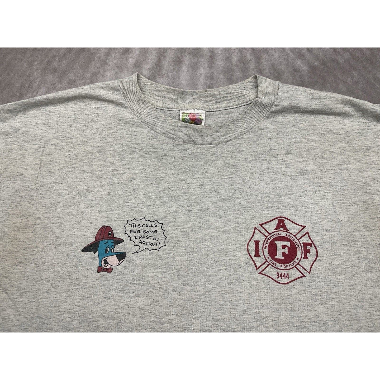 Other VTG 90s Bonita Springs Fire Dept IAFF 3444 Combat Team Huckl Size US XL / EU 56 / 4 - 2 Thumbnail