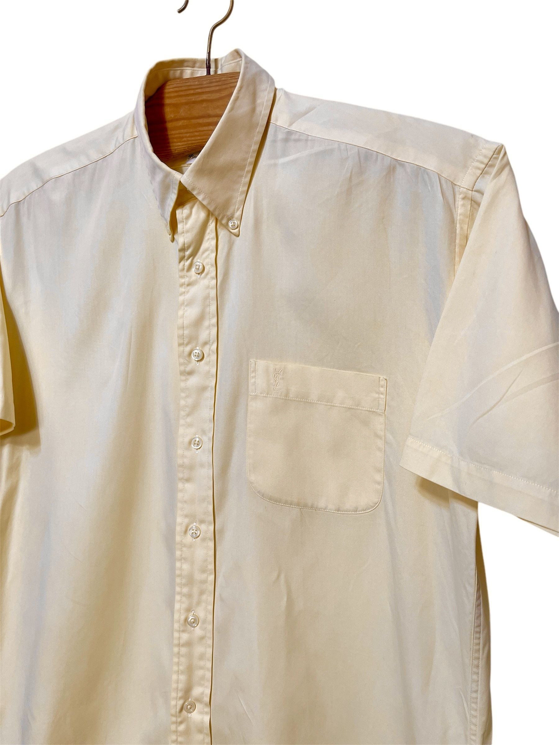 Yves Saint Laurent 🔥 YSL Yves Saint Laurent shirt size L yellow cotton Size US L / EU 52-54 / 3 - 5 Thumbnail