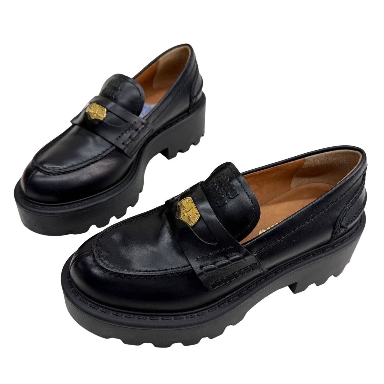 Miu Miu Miu Miu Platform Loafers Size 36 Size US 6 / IT 36 - 1 Thumbnail