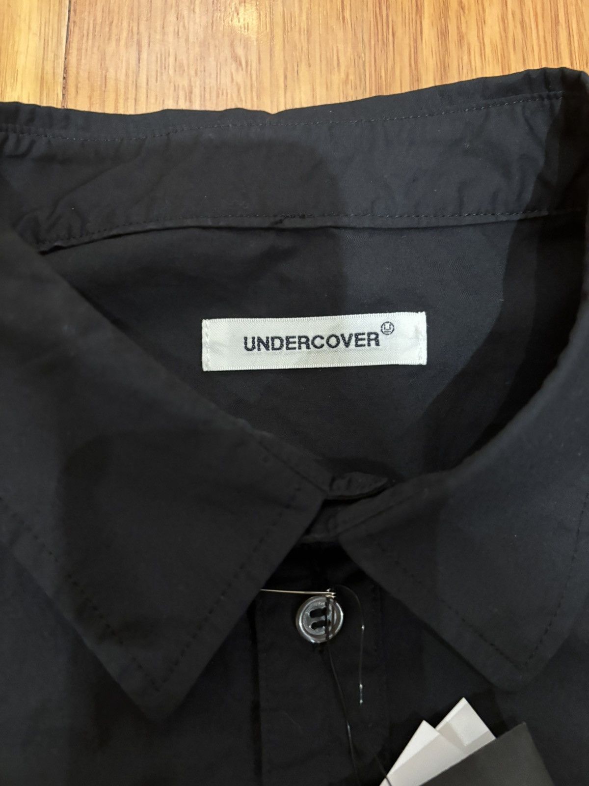 Undercover Undercover SS25 Patch Print Long Sleeve Collared Shirt Black Size US L / EU 52-54 / 3 - 6 Thumbnail