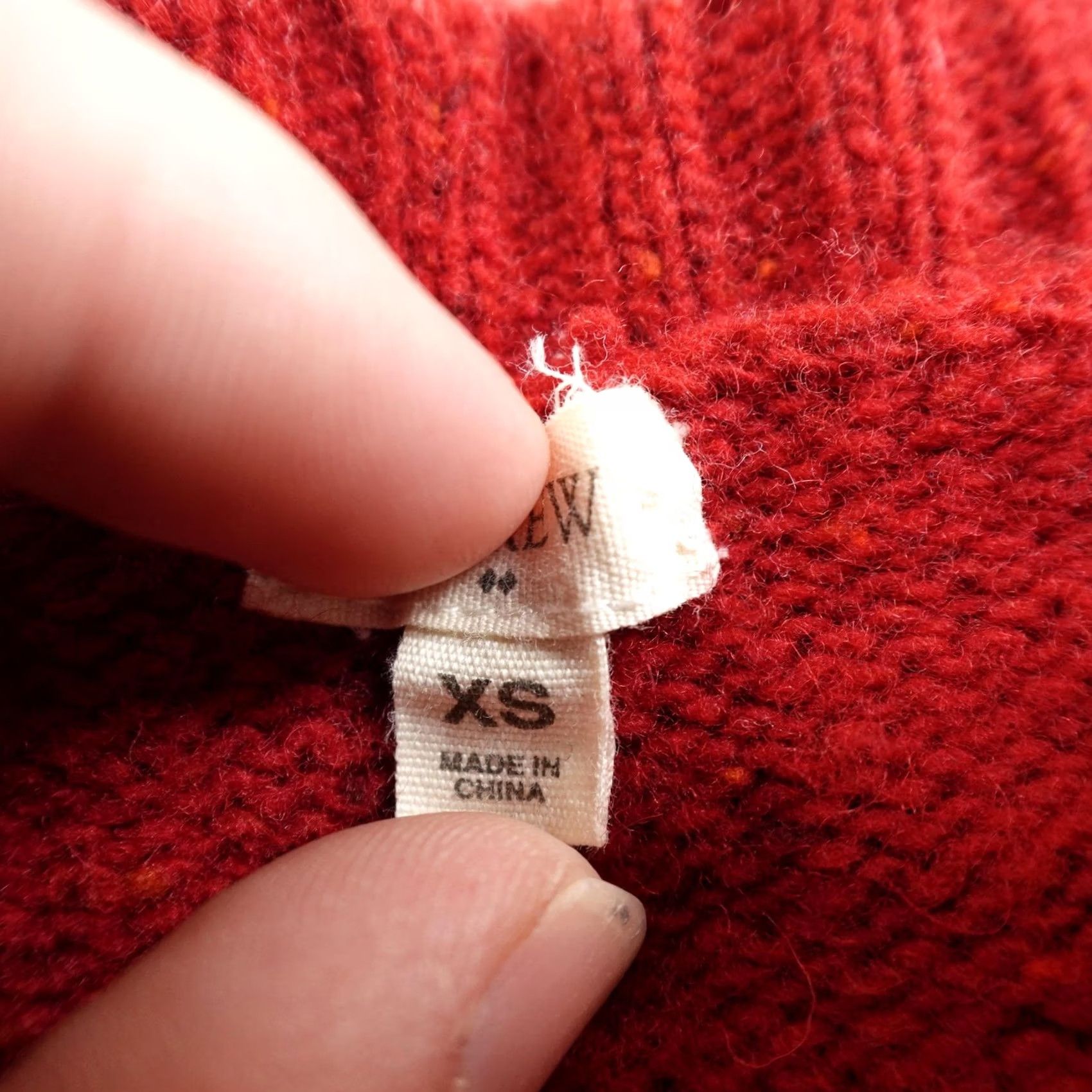 J.Crew J.CREW Sweater Womens XS Red Lambswool Crewneck Knit Cozy Soft Warm Pullover Size XS / US 0-2 / IT 36-38 - 5 Thumbnail