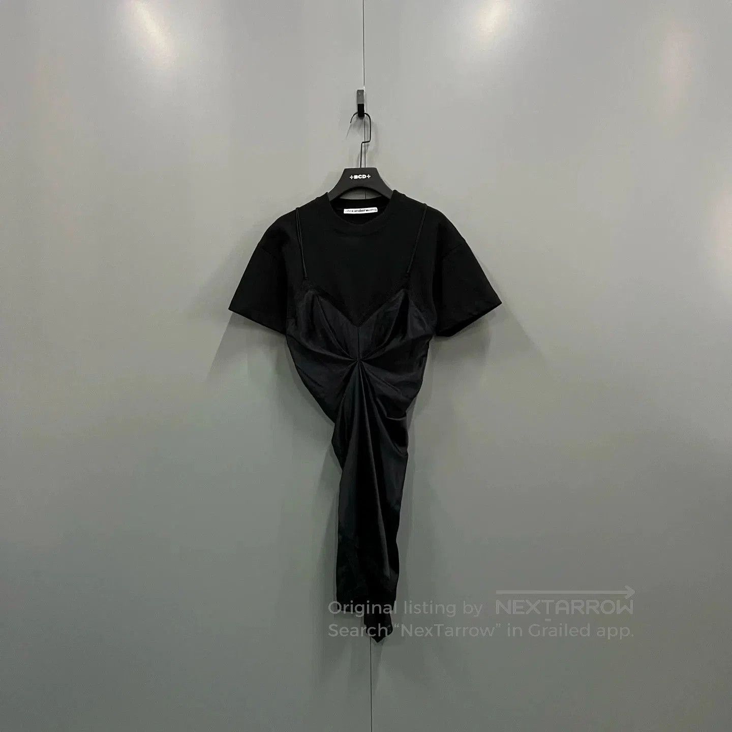 Alexander Wang Alexander Wang Black Paneled Pleated Dress. Size M / US 6-8 / IT 42-44 - 1 Thumbnail