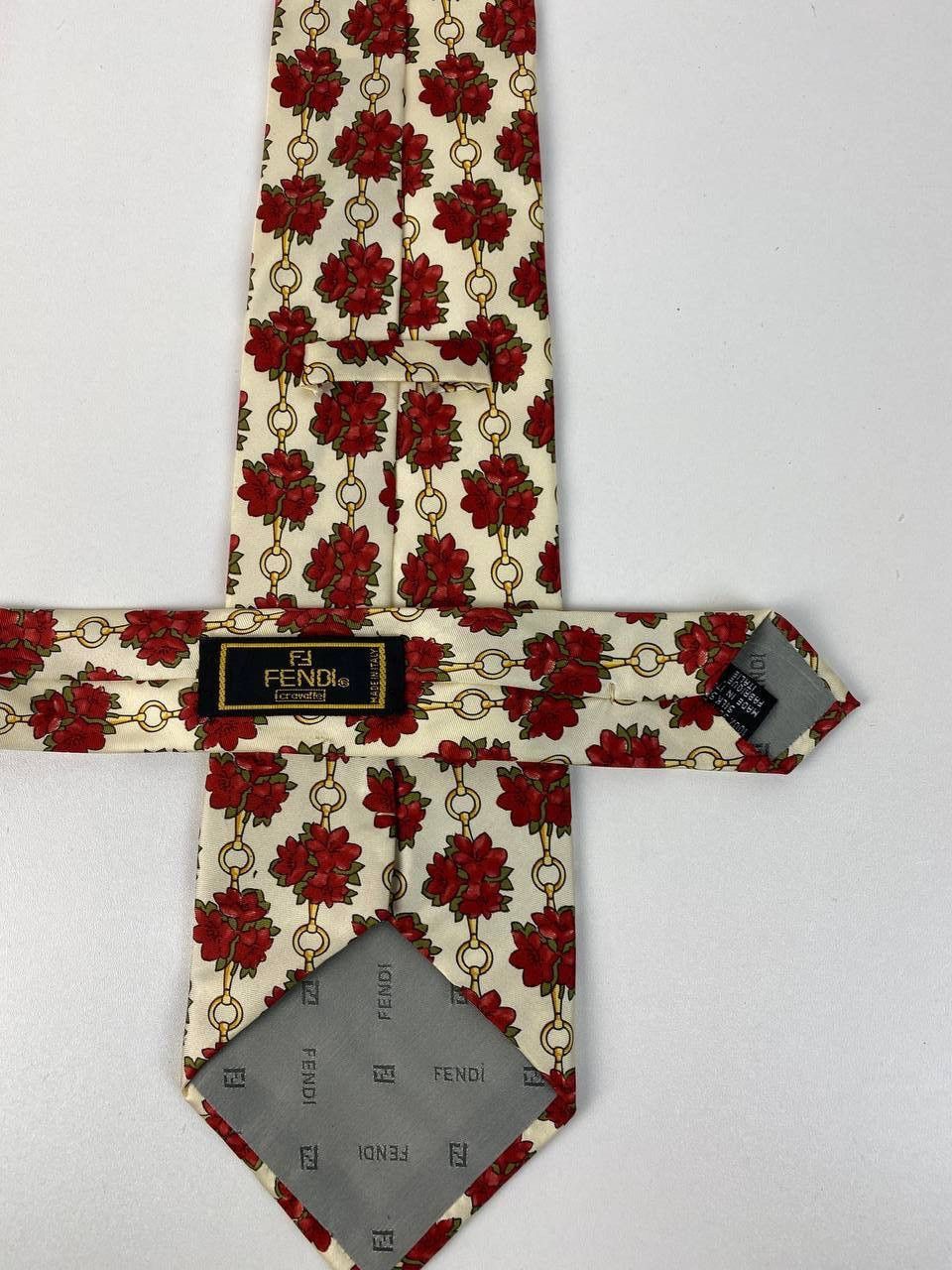 Fendi Fendi flowers tie silk Size ONE SIZE - 5 Thumbnail