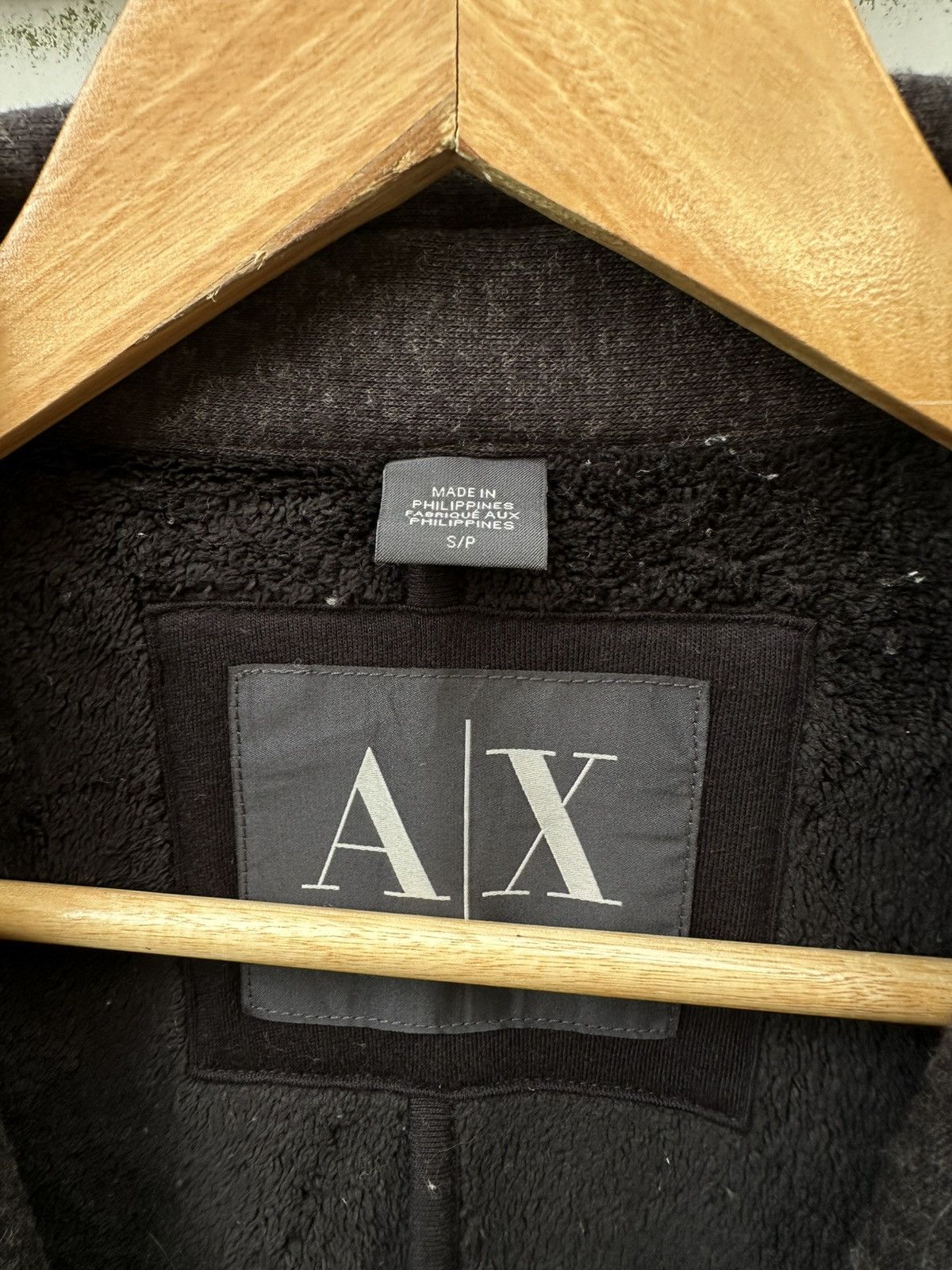 Armani Exchange Armani Exchange Fleece Lined Wool Double Breasted Jacket Size US M / EU 48-50 / 2 - 9 Thumbnail