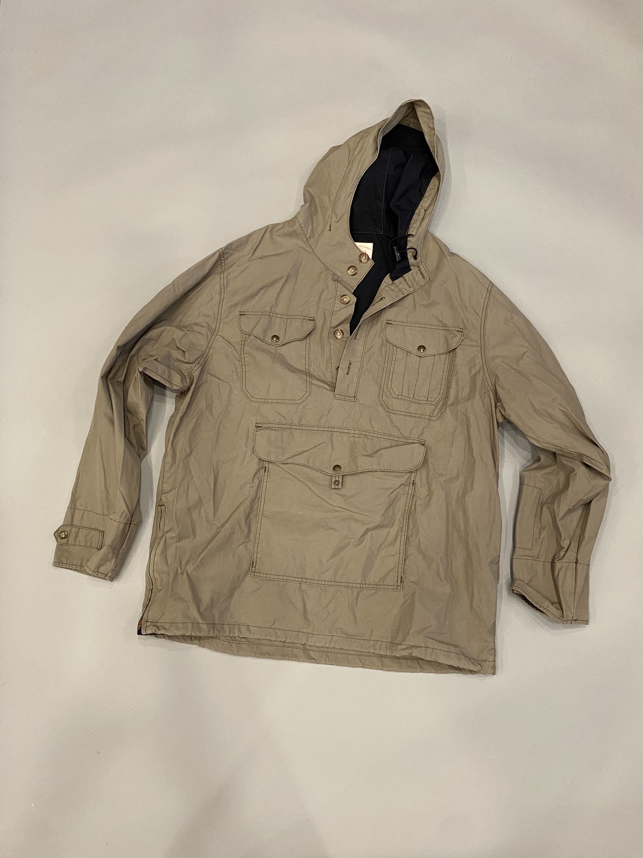 image of Filson Anorak Pullover With Hood - Size XL in Taupe, Men's