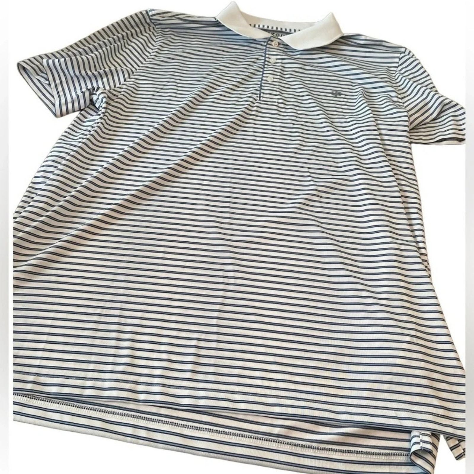 Izod Izod vintage blue and white short sleeve golf shirt size XXL Size US XXL / EU 58 / 5 - 1 Thumbnail
