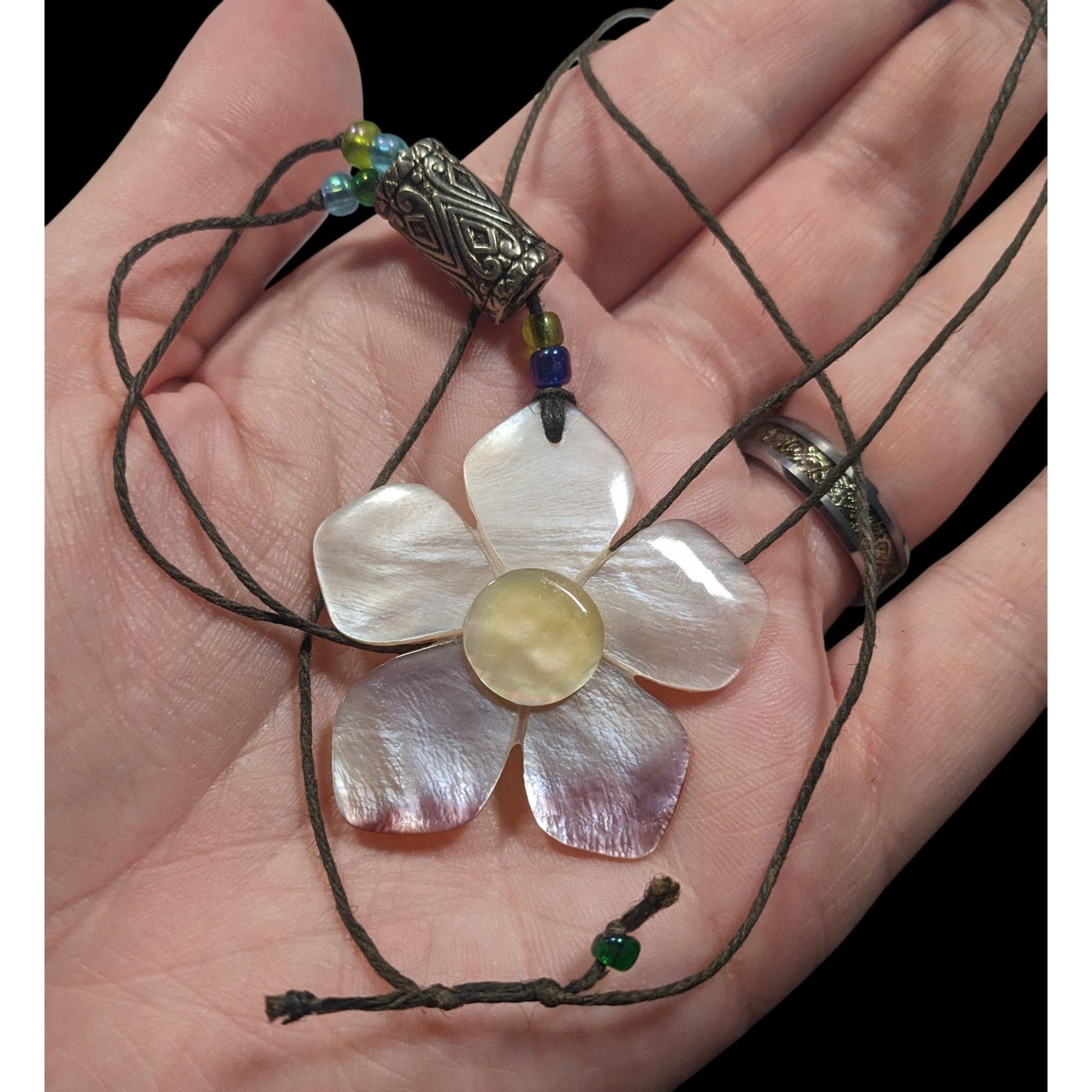 Other Fairycore Floral Shell Adjustable Pendant Necklace Size ONE SIZE - 5 Thumbnail