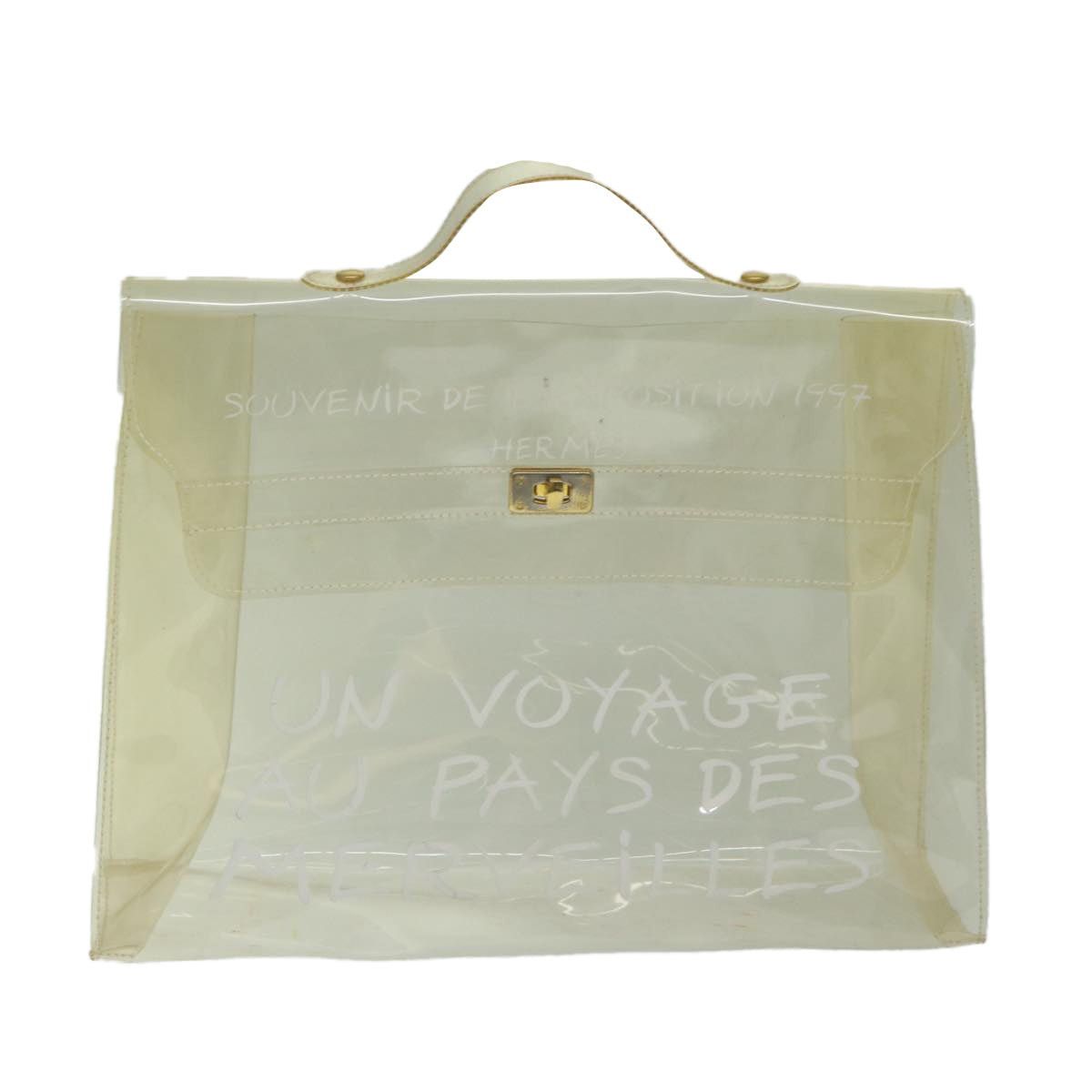 Hermes HERMES Vinyl Kelly Hand Bag Vinyl Clear Size ONE SIZE - 2 Thumbnail