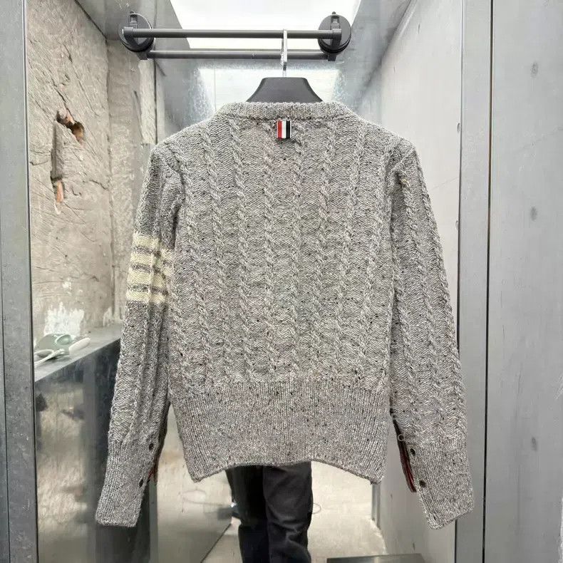 Thom Browne Thom Browne Classic Gray Mohair Wool Knit Sweater Size US L / EU 52-54 / 3 - 2 Thumbnail